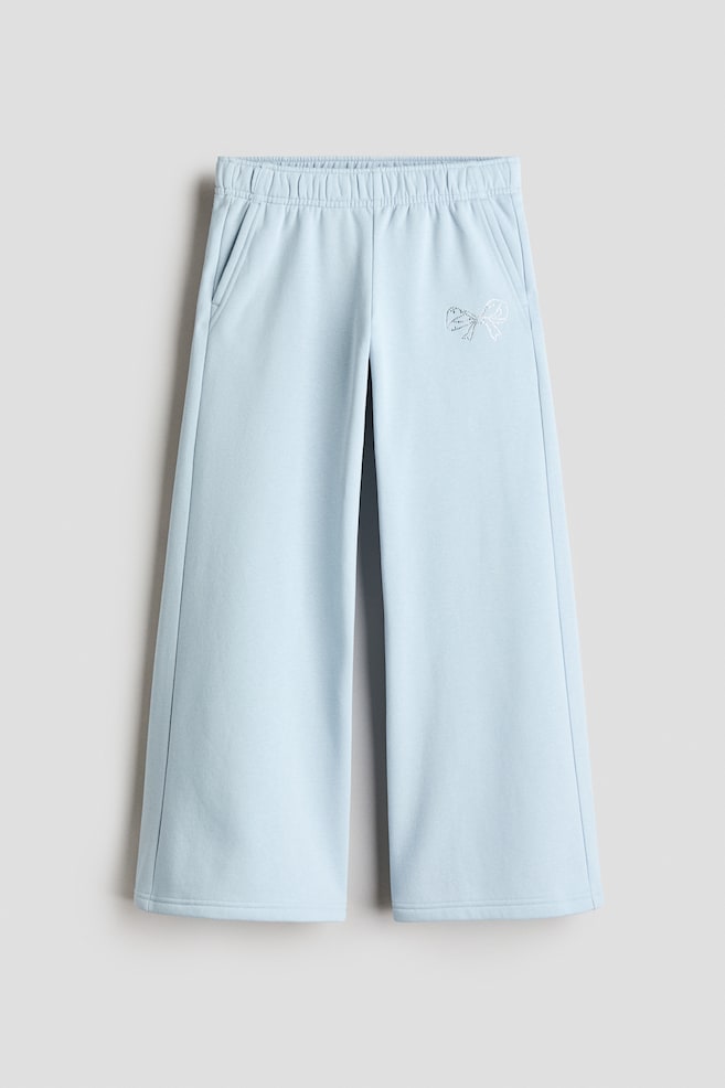 Joggers rectos con interior cepillado - Azul claro/Lazo/Gris claro jaspeado/Perro/Rosa pálido - 1
