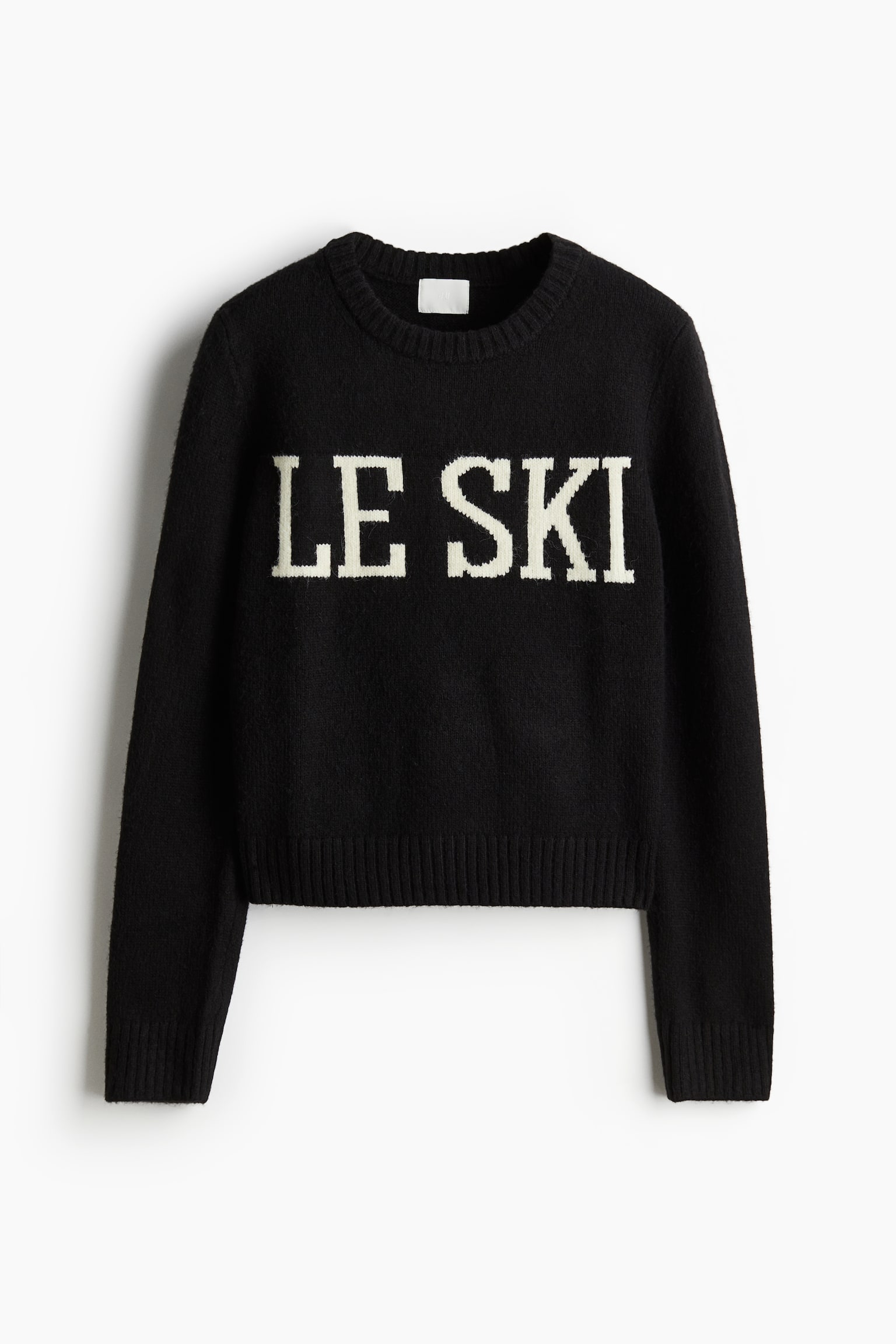 Text-motif jumper - Black/Le Ski/Dark grey marl/Alpine - 2