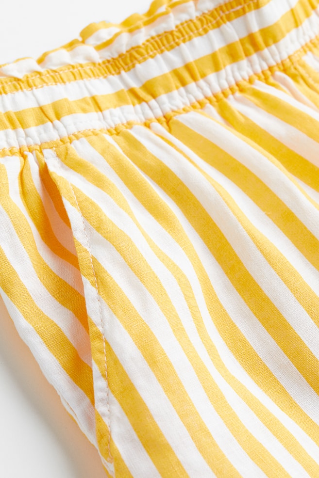 Linen shorts - Yellow/Striped/Light beige/Black/Pink/dc/dc/dc/dc - 7