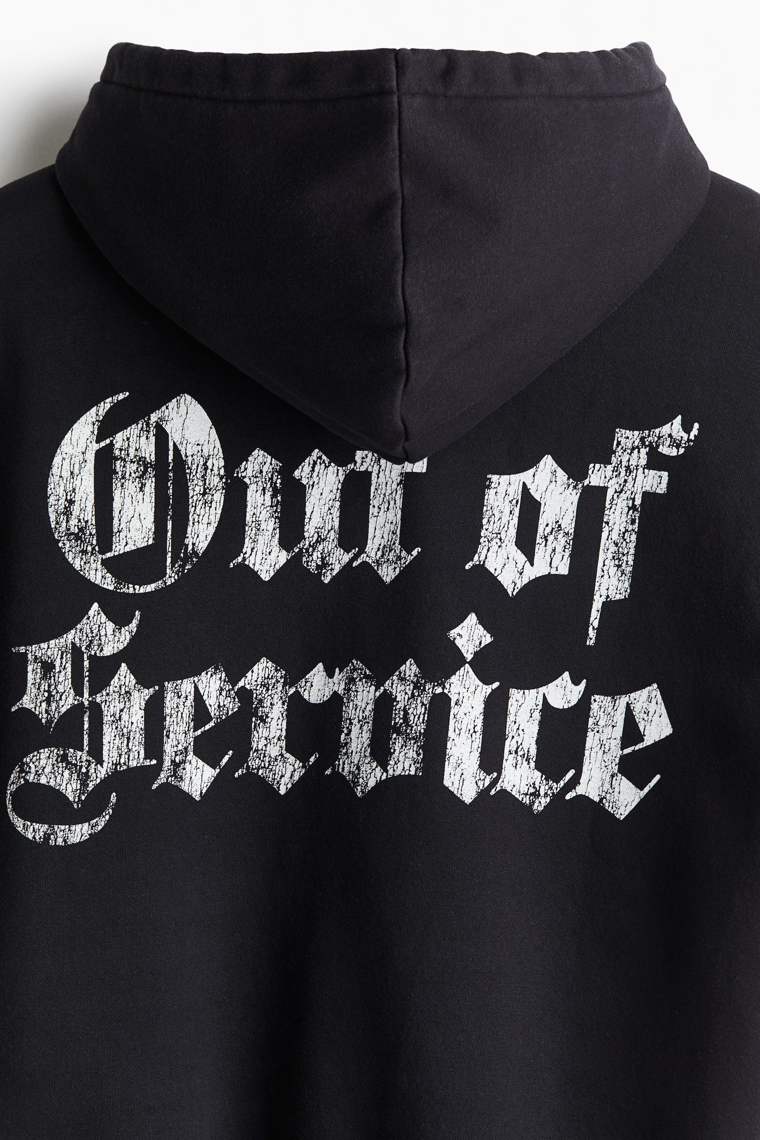 ルーズフィット プリントスウェットパーカ - ブラック／Out of Service/ライトグレーメランジ／Royale/ブラック／Euphoria/ダークグレー／Out of Service/dc - 6