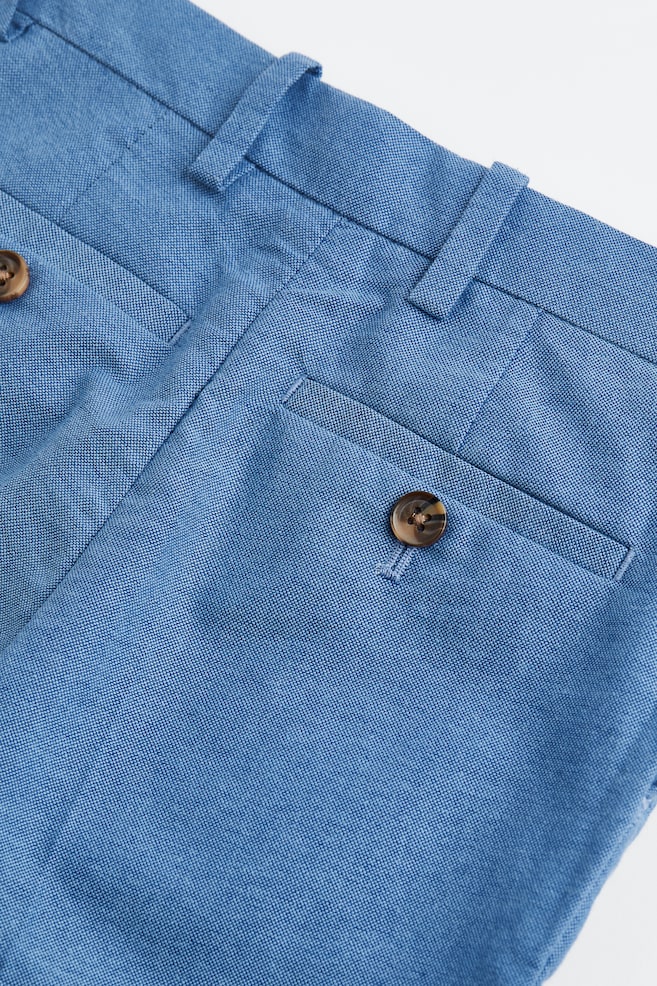 Anzughose in Slim Fit - Blau/Hellblaumeliert - 3