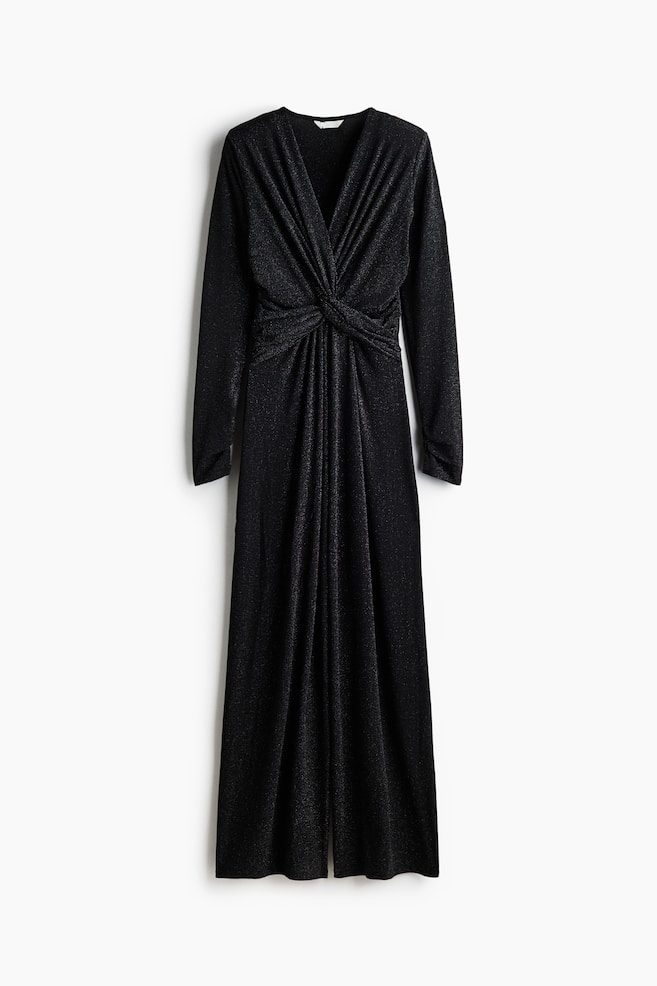 Glittery jumpsuit - Black - 1