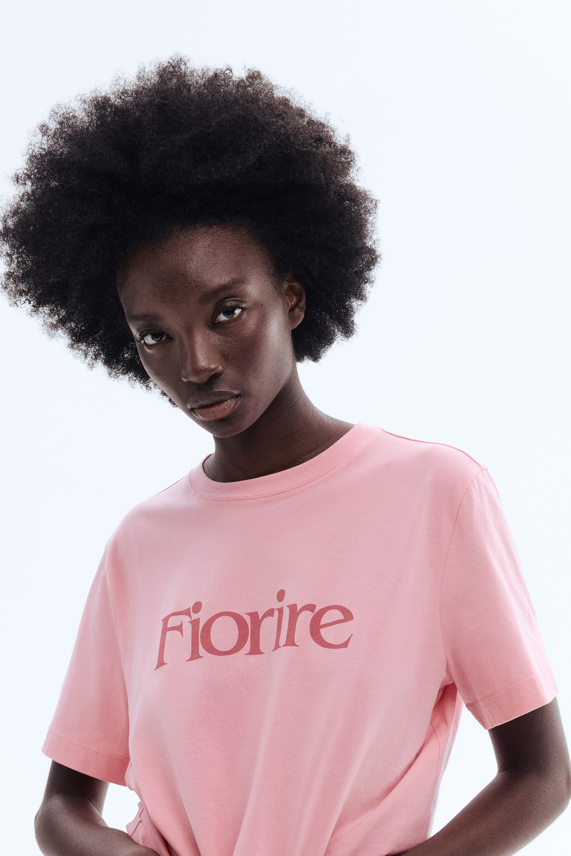 Cotton T-shirt - Pink/Fiorire/Khaki green/Amor/White/Striped/White/Note Floreali/White/The Voyagers/Red/Striped