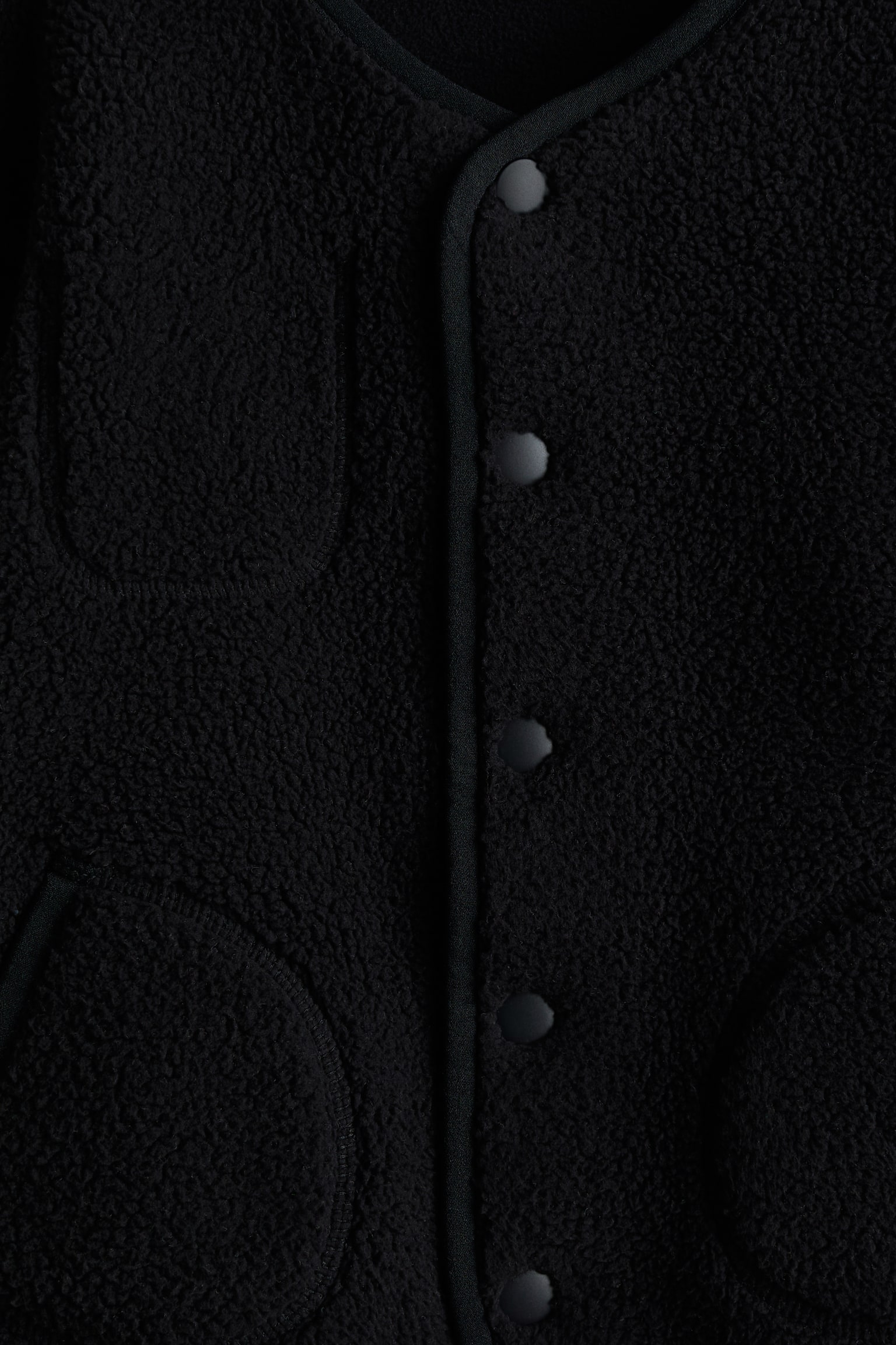 Teddy jacket - ブラック - 4