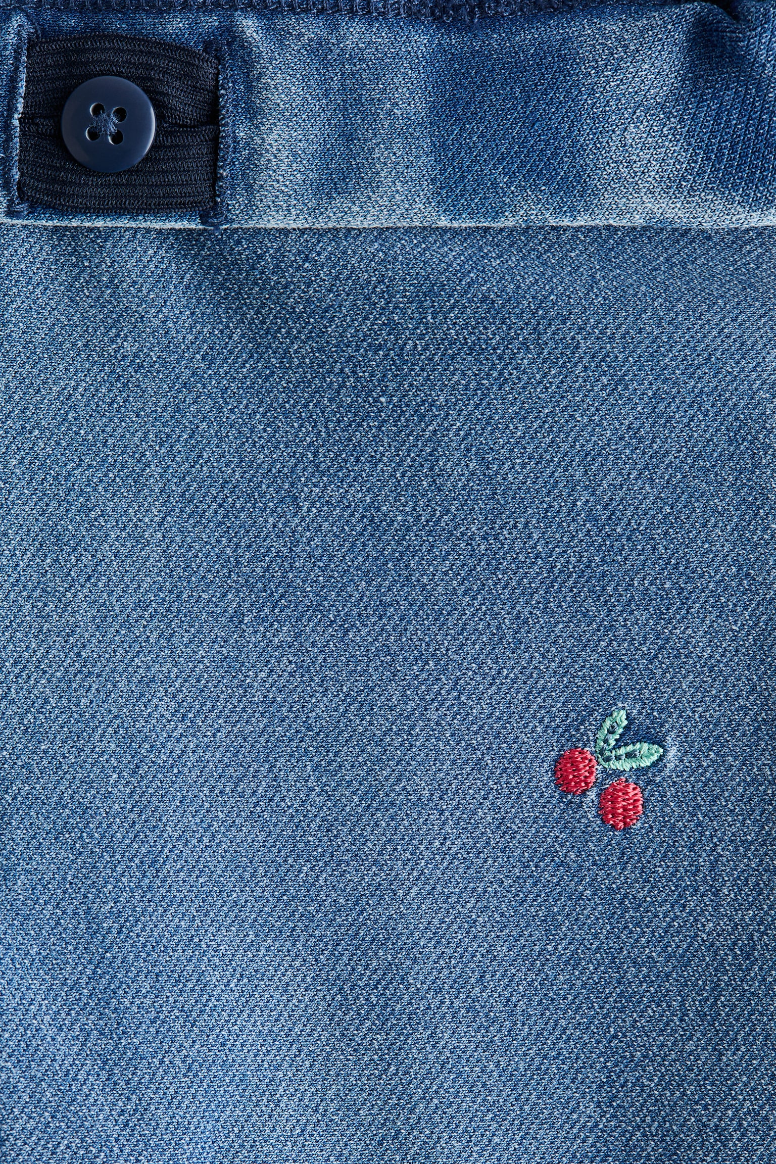 Zvonové džínsové legíny - Džínsovomodrá/drobné plody/Tmavá džínsovomodrá/Džínsovomodrá/kvetovaná/Spraná čierna/Džínsovomodrá/Ružová - 2