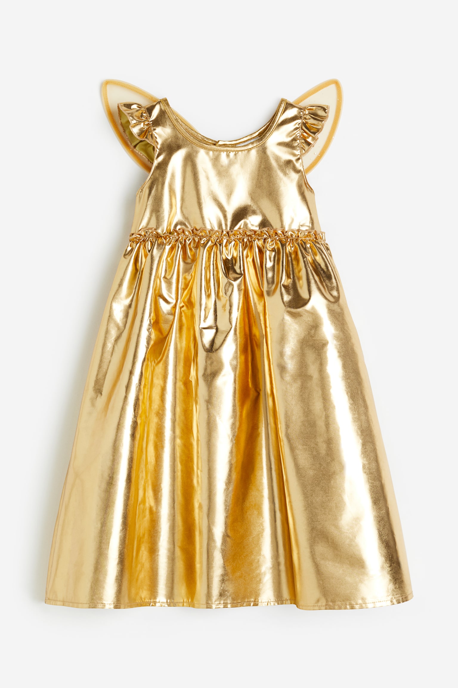 Winged Fancy Dress Costume - Gold colour - 1