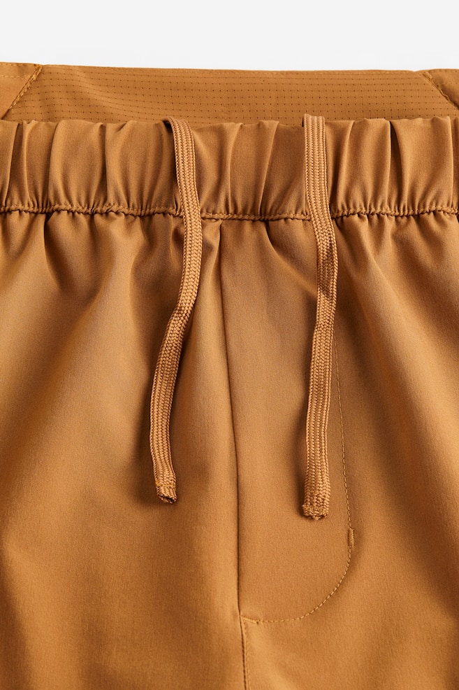 DryMove™ Double-layered running shorts - Light brown/Patterned/Black/Khaki green/Khaki green/Patterned - 10