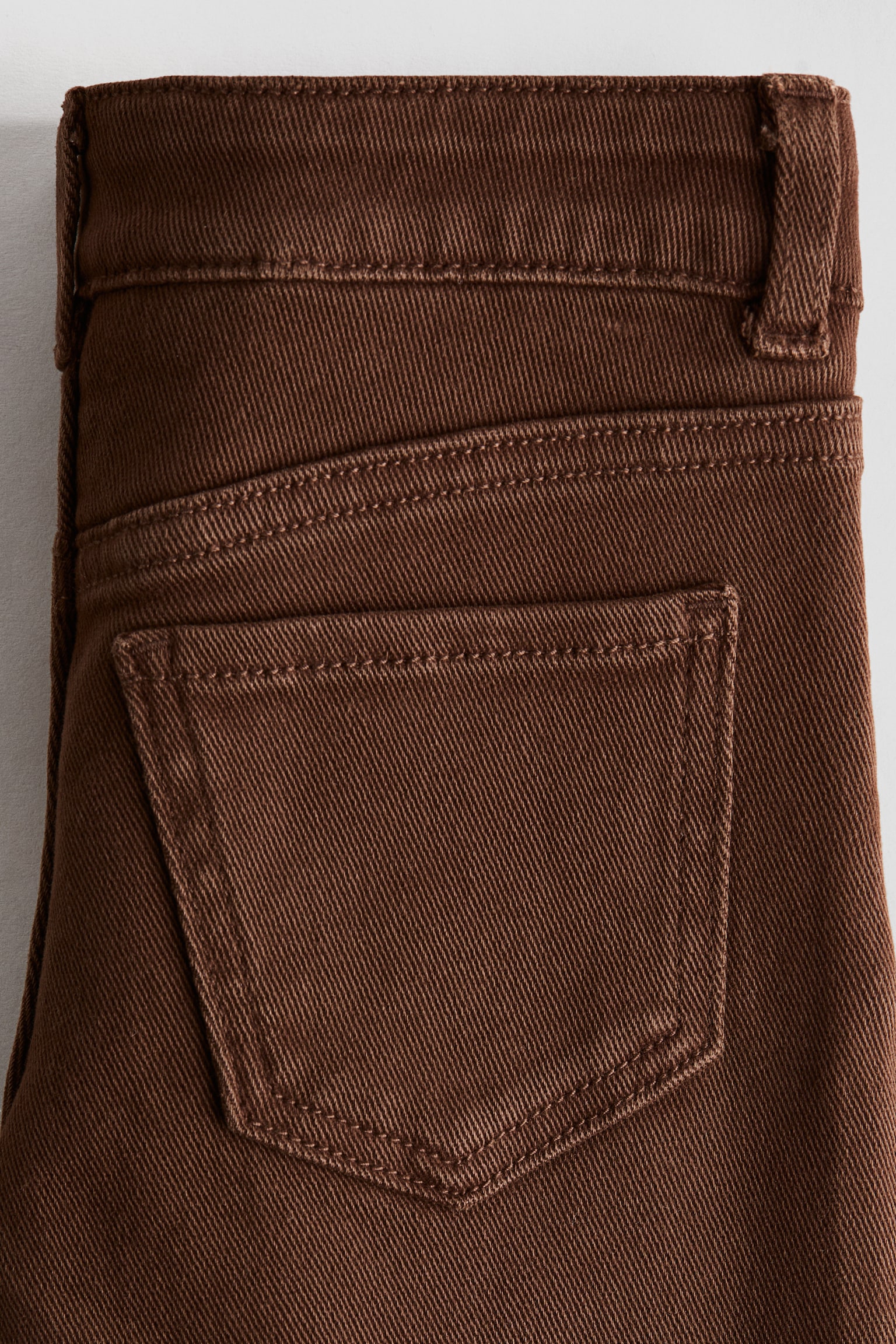Детские джинсы H&M Superstretch Wide Leg, цвет: Тёмный коричневый — фото 7