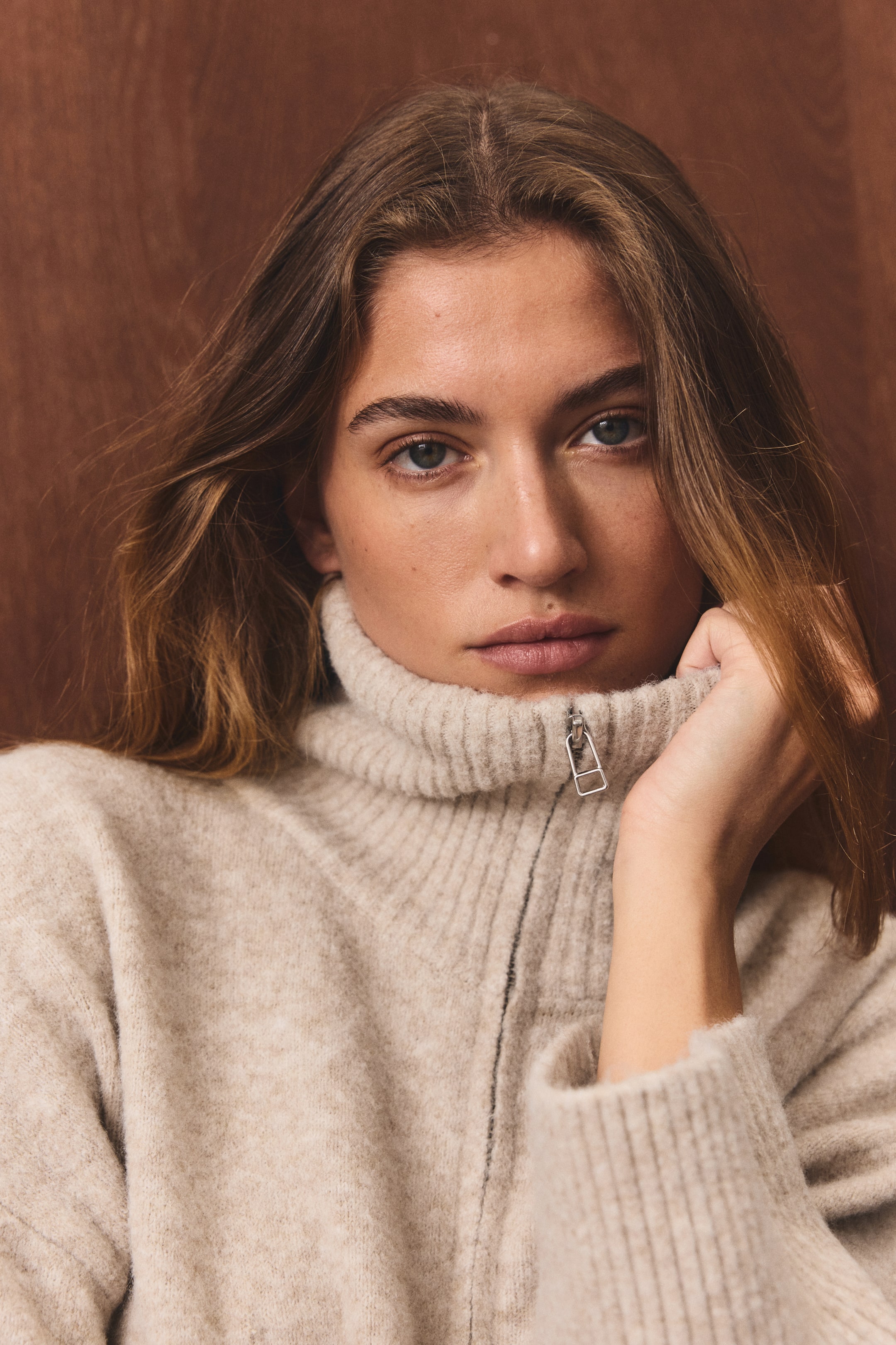 Oversized Half-Zip Sweater