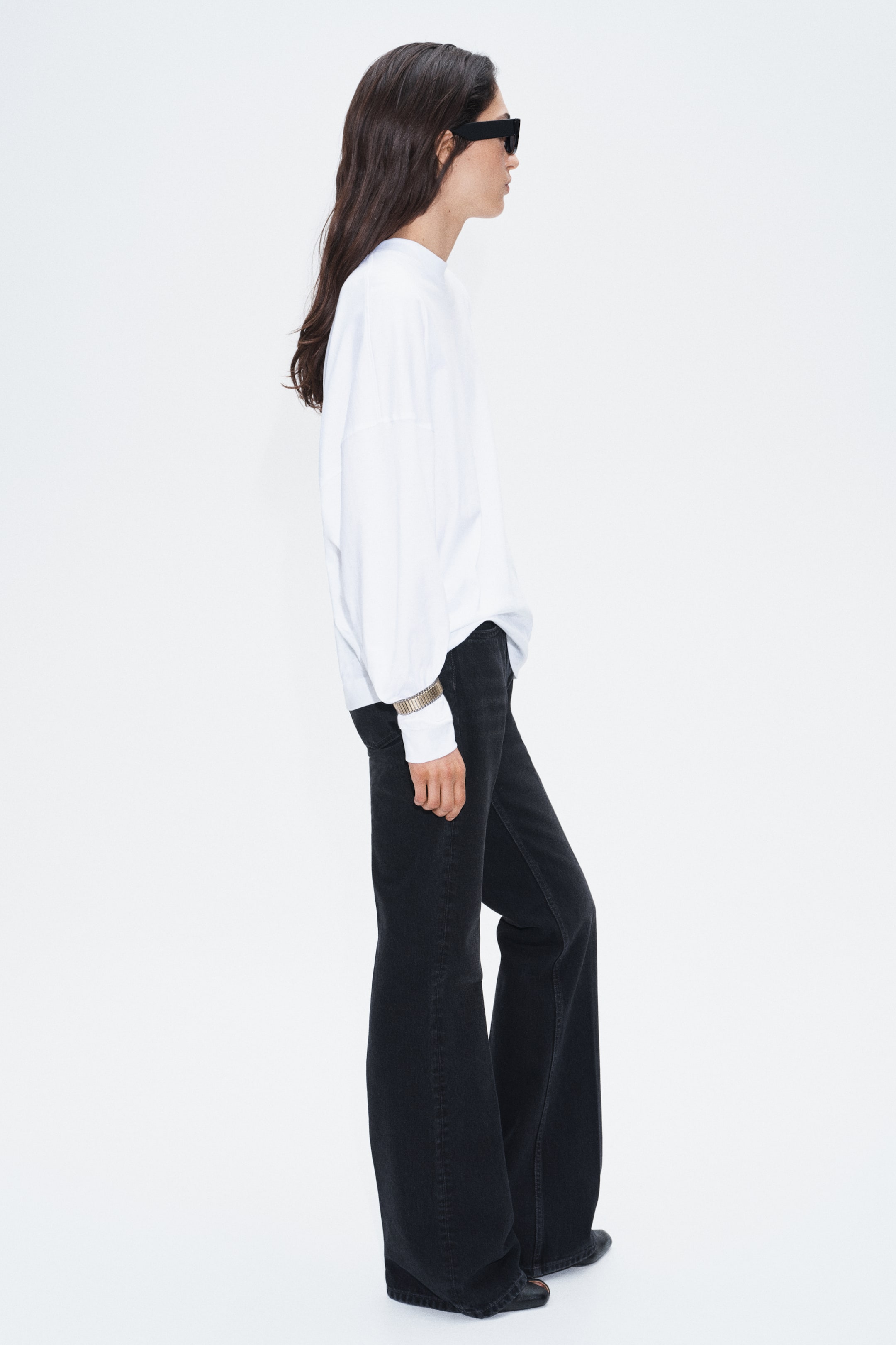 Long-Sleeved Cotton Top