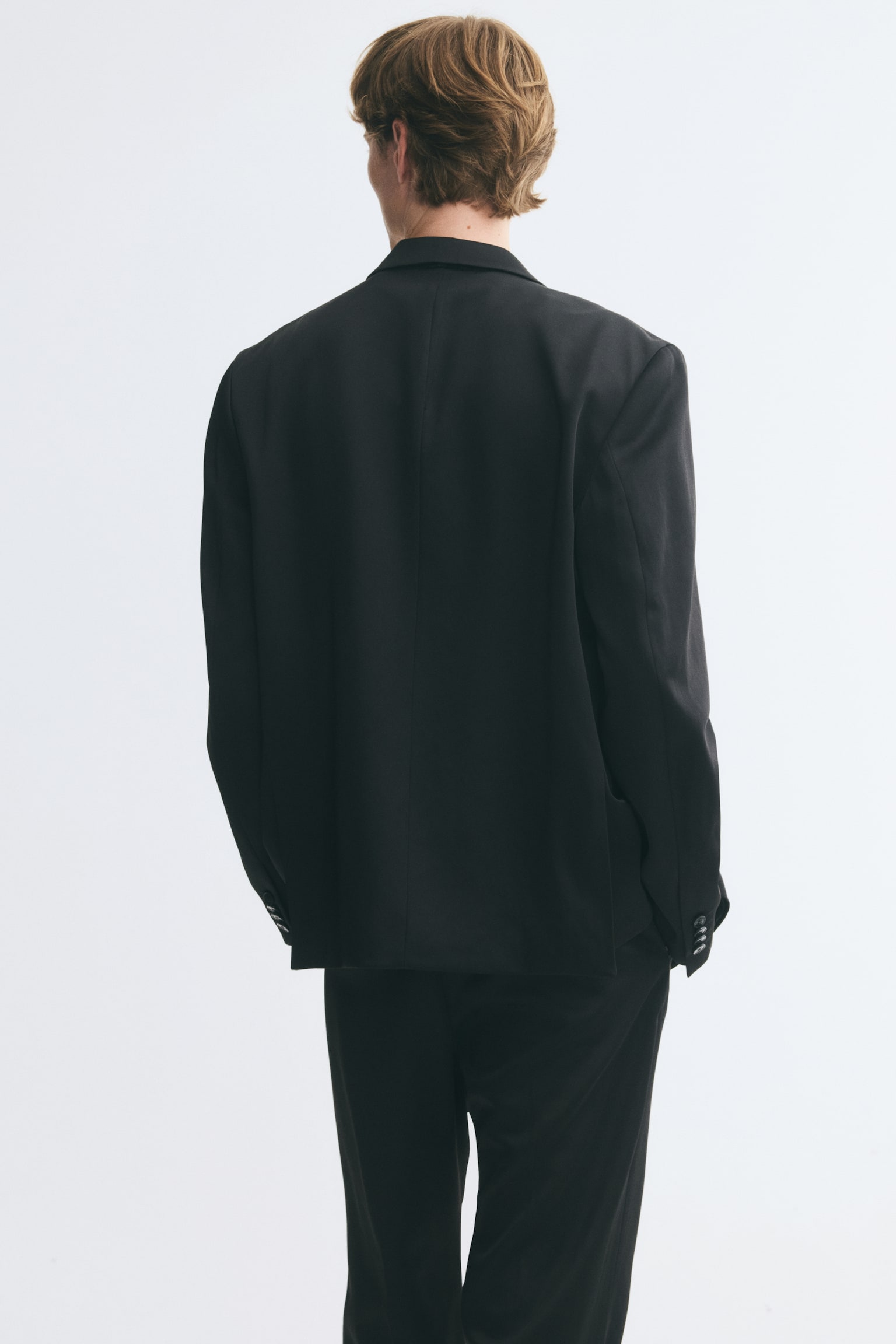 Мужская куртка H&M Regular-Fit Single-Breasted, цвет: Чёрный — фото 6