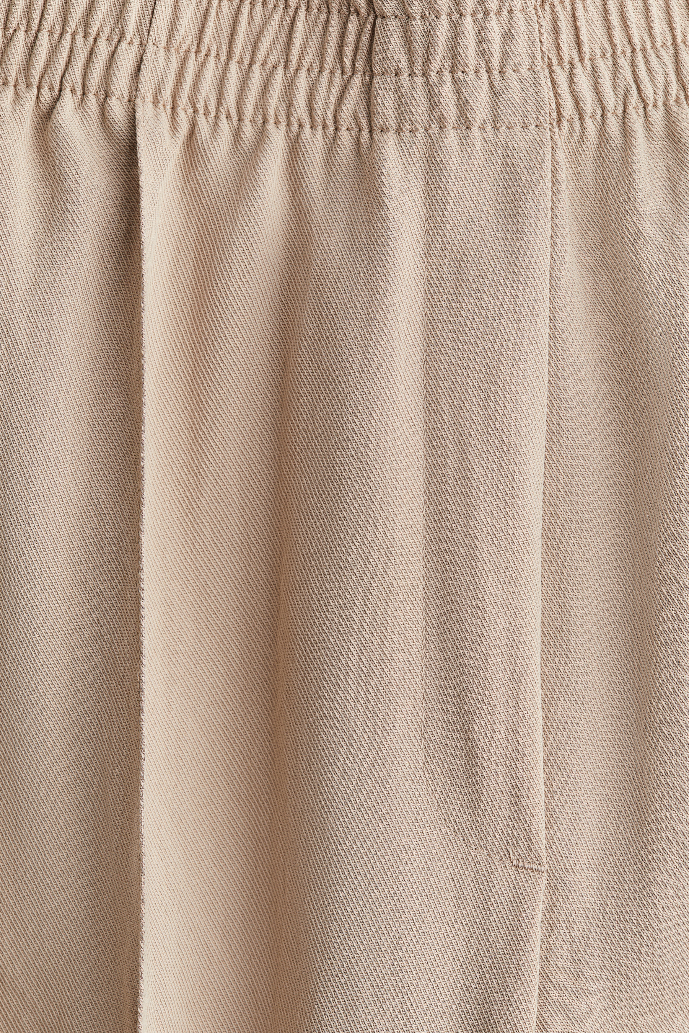 Pull-on twill trousers