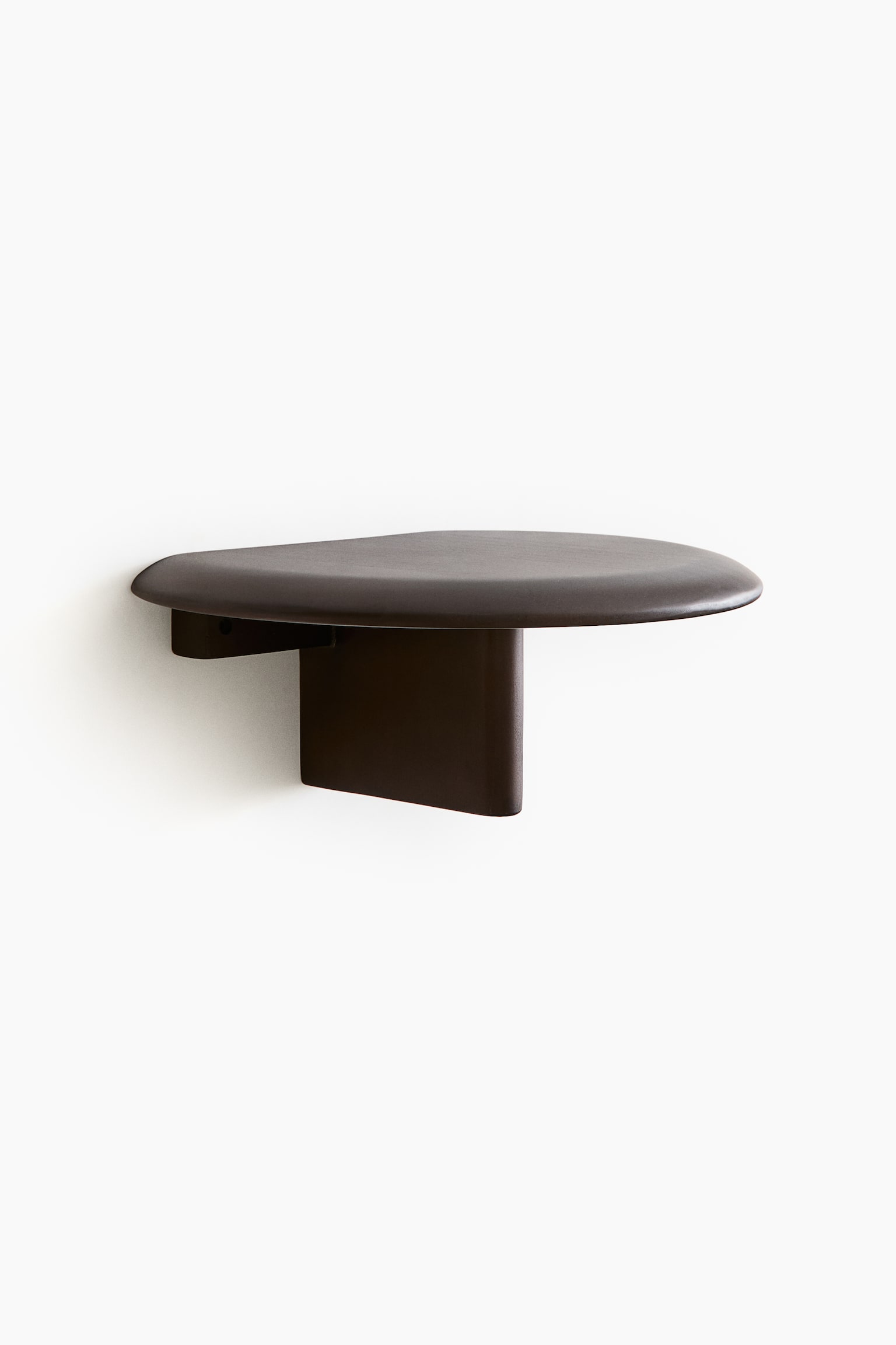 Wooden wall shelf - Brown/Brown