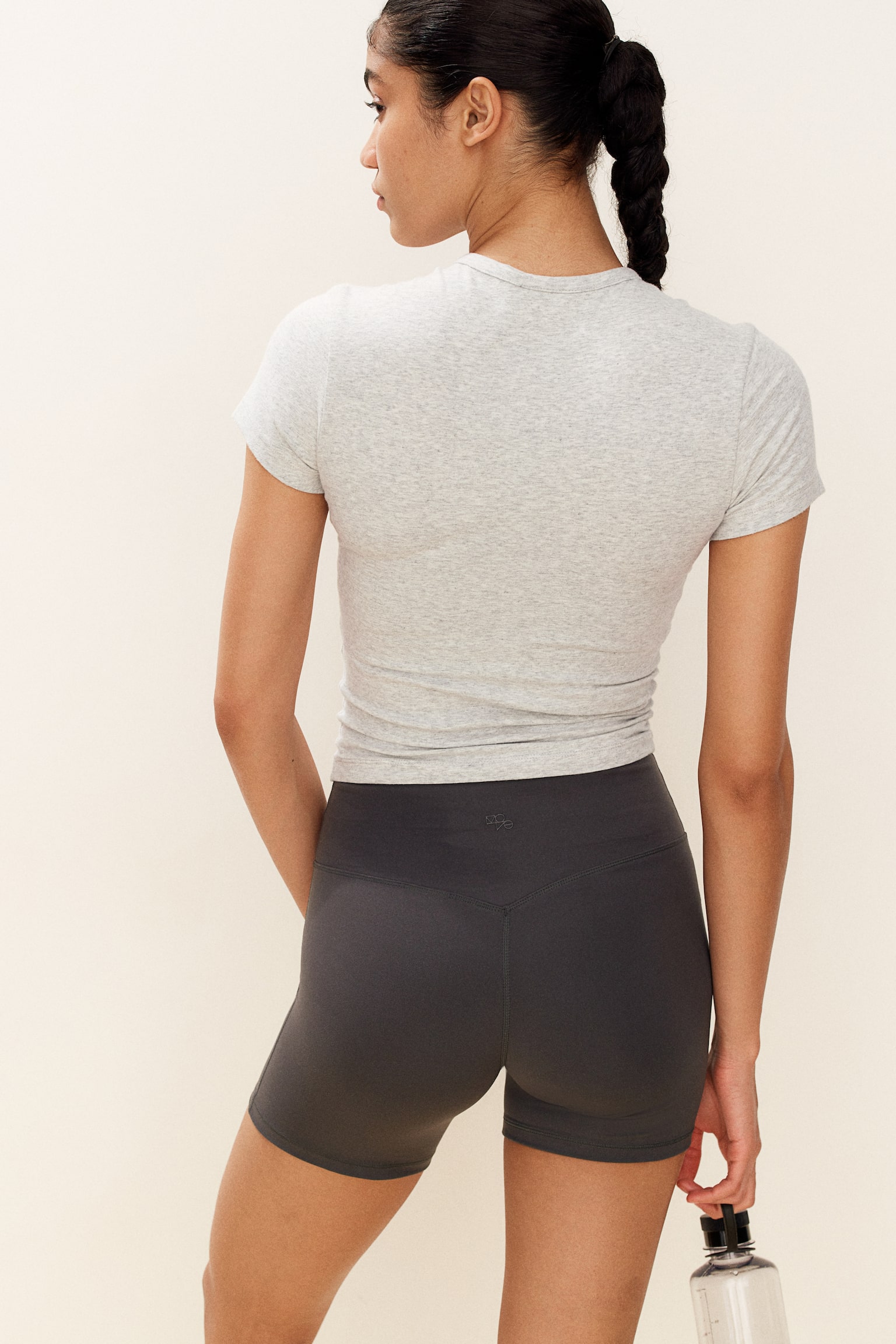 Cotton sports top in DryMove™ - Light grey marl - 6