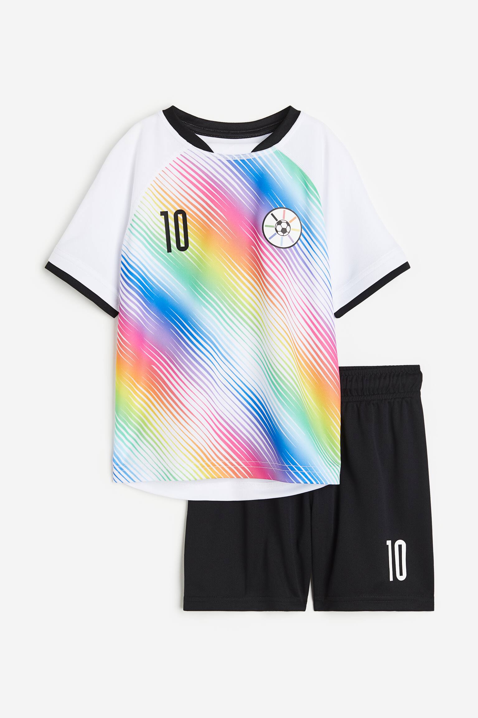 Bộ đồ đá bóng in hình - Màu trắng/Bóng đá - 1