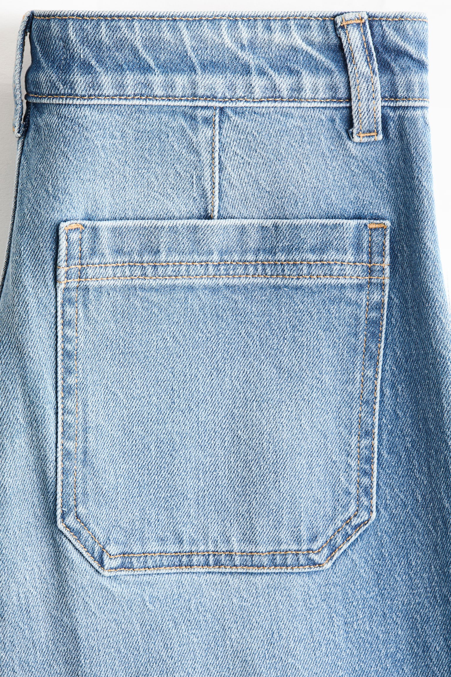 Wide High Jeans - Light denim blue/White/Navy denim blue/Dark denim blue/Dark brown/Light red/Powder pink - 5