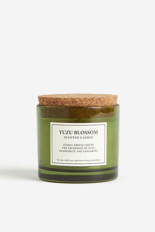 Cork-lid scented candle - Green/Yuzu Blossom/Black/Rich Mahogany/White/Sundried Linen/Beige/Sublime Patchouli/dc - 1