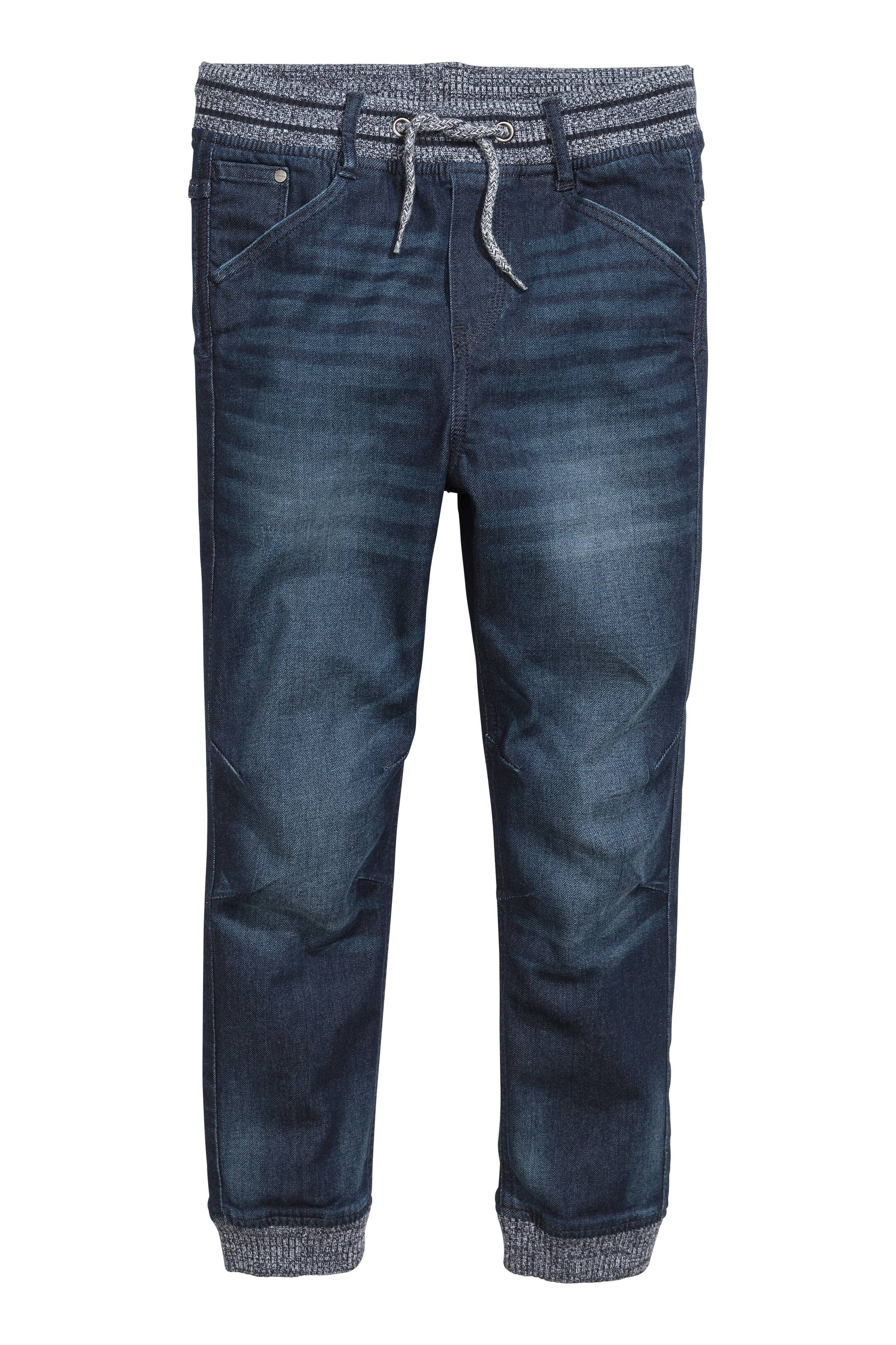View larger image: Super Soft denim joggers - Dark denim blue - Kids | H&M GB 1