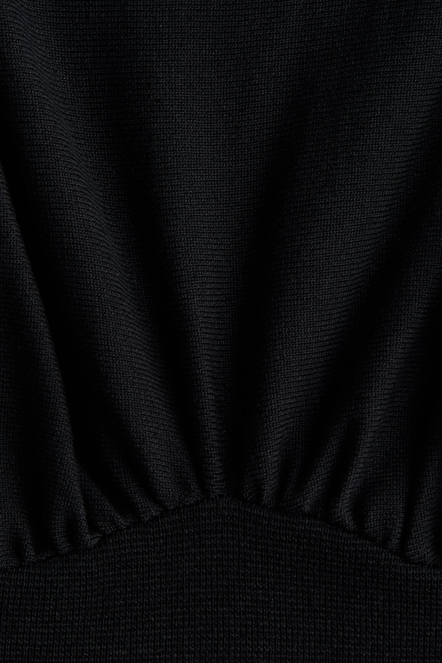 Женское платье H&M Gathered Mock Turtleneck, цвет: Чёрный — фото 6