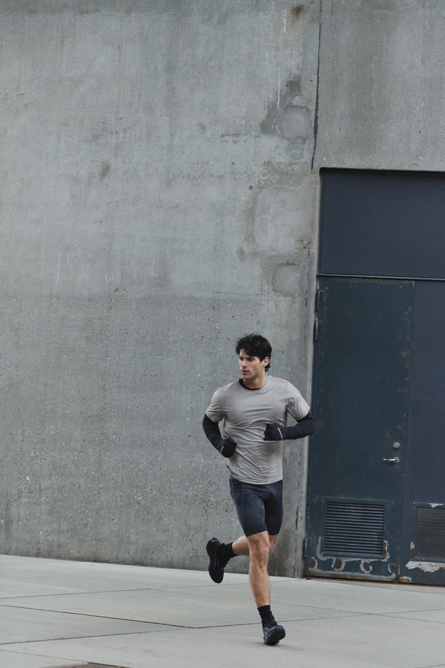 Mesh sports T-shirt with DryMove™ - Beige/Dark brown/Black/Grey marl/Grey marl/Dark green/Patterned/Dark blue - 4