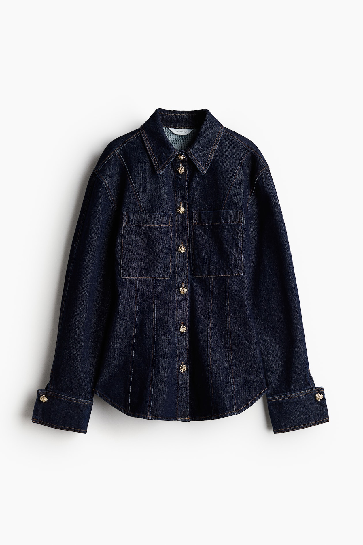 Intriguing M-Point Half Denim Shirt main image 1