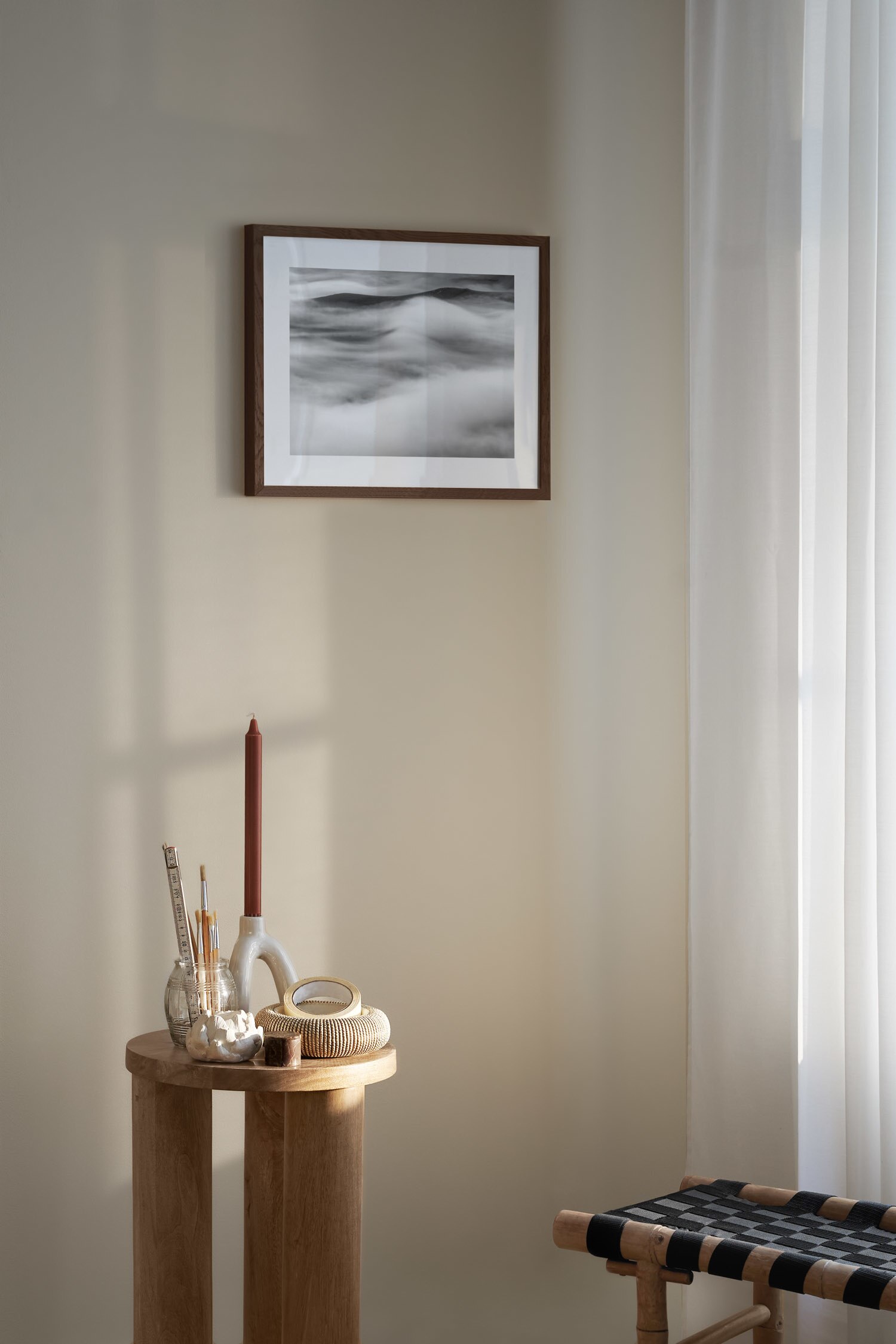 Bed Of Clouds Plakat-Sort/hvid