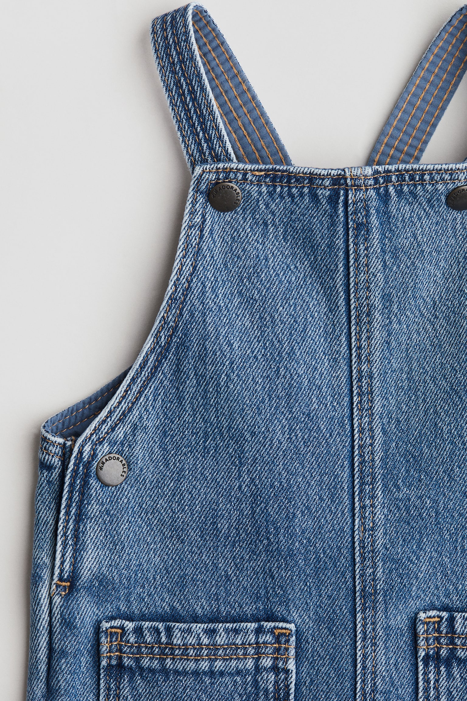 Детский комбинезон H&M Denim, цвет: Джинсовый синий — фото 5