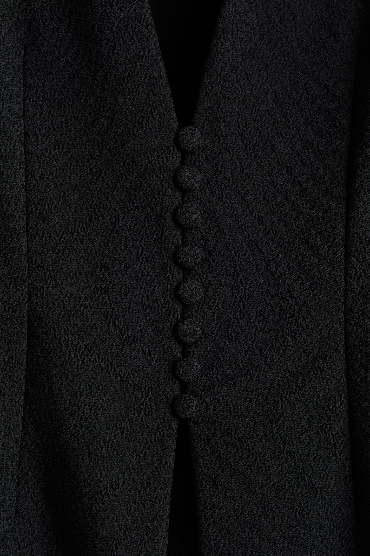 Collarless hourglass blazer - Black - 6