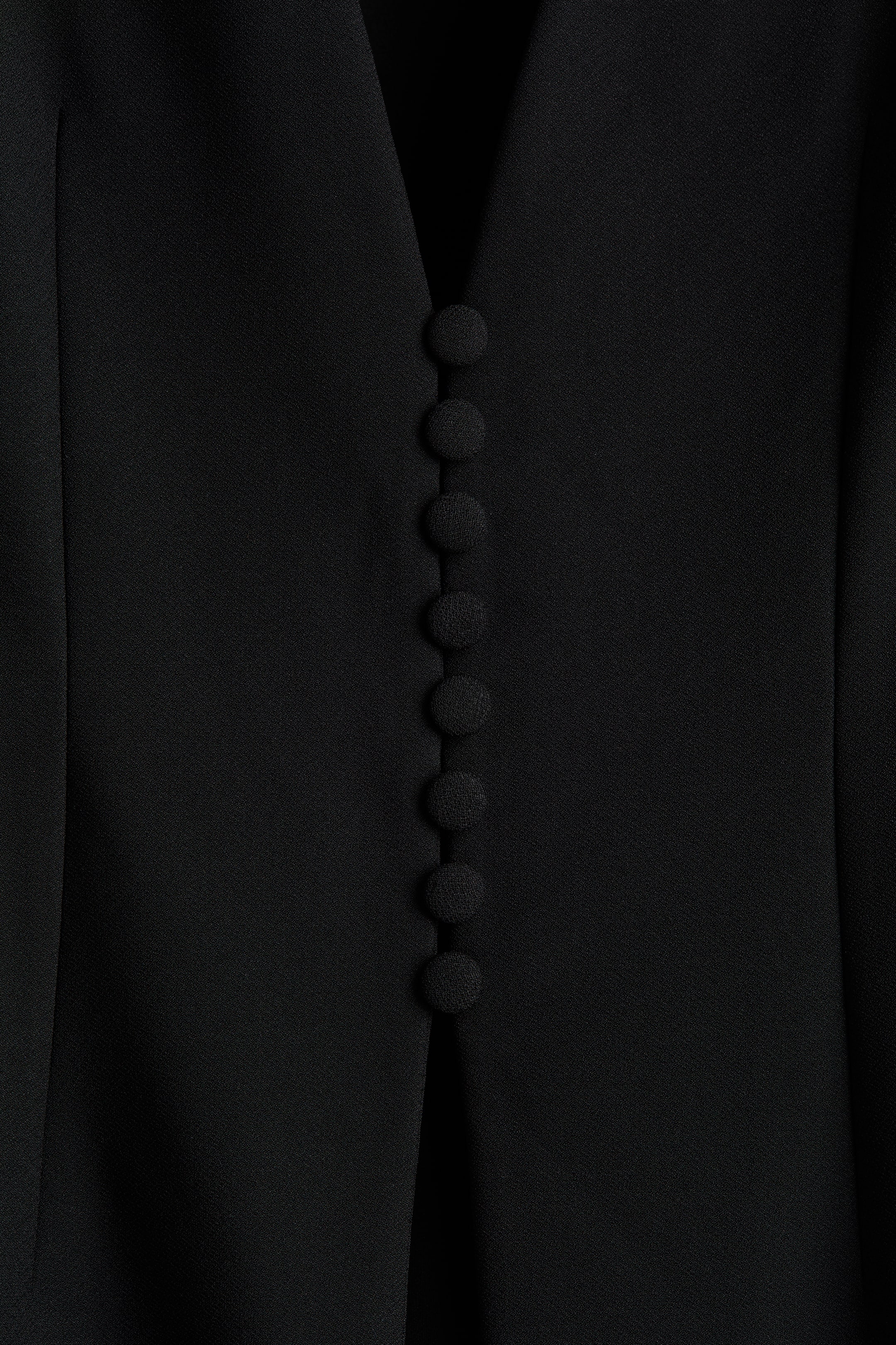 Se større billede: Timeglasformet blazer uden krave - Sort - DAME | H&M DK 6