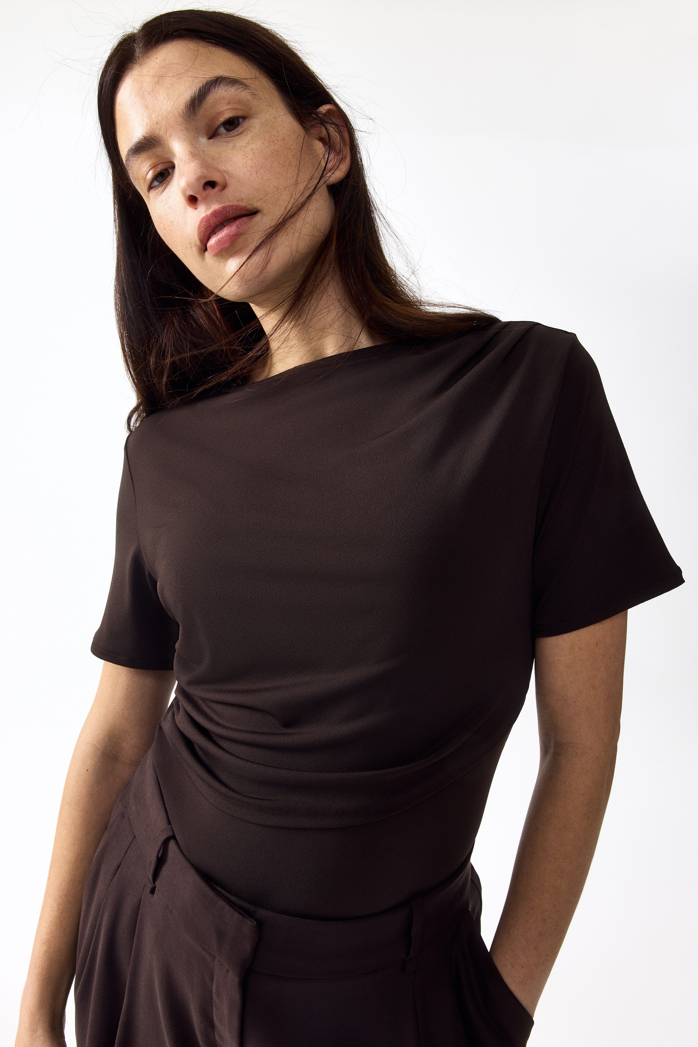 MAMA Drapiertes StillshirtModell