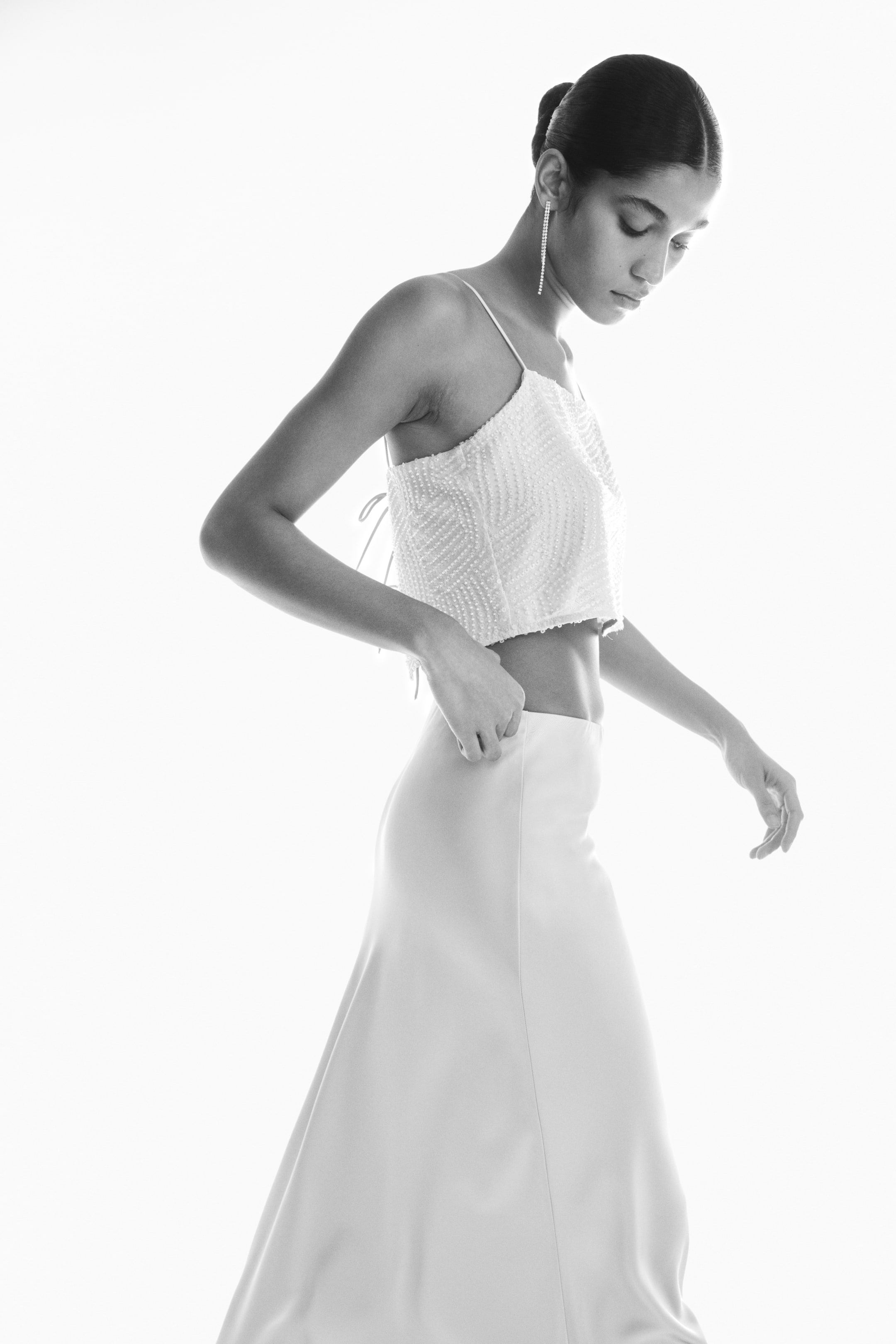 View larger image: Satin Slip Skirt - Light beige - Ladies | H&M AU 3