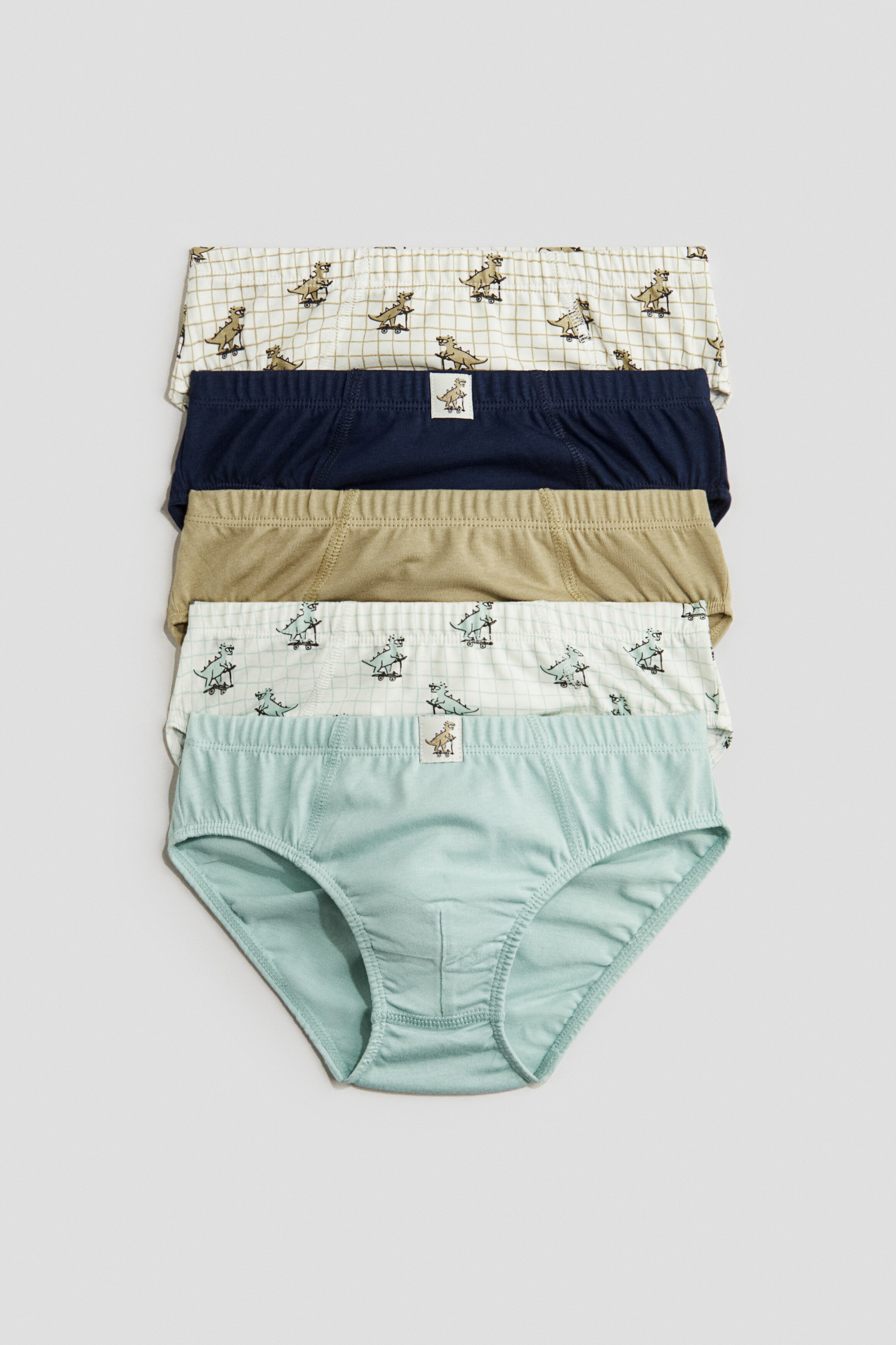 Lot De 12 Caleçons Garçons En Coton Doux | Motifs Dinosaures | Taille 3 à 10 Ans | 95% Coton, 5% élasthanne
