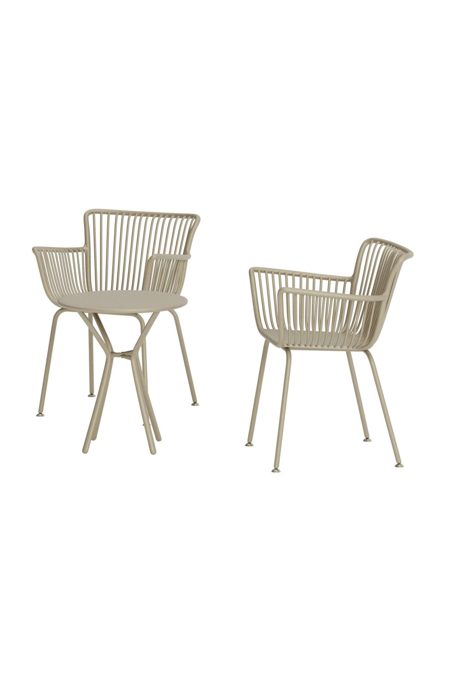 Ensemble Café Sifnos - Steel, Beige - 3