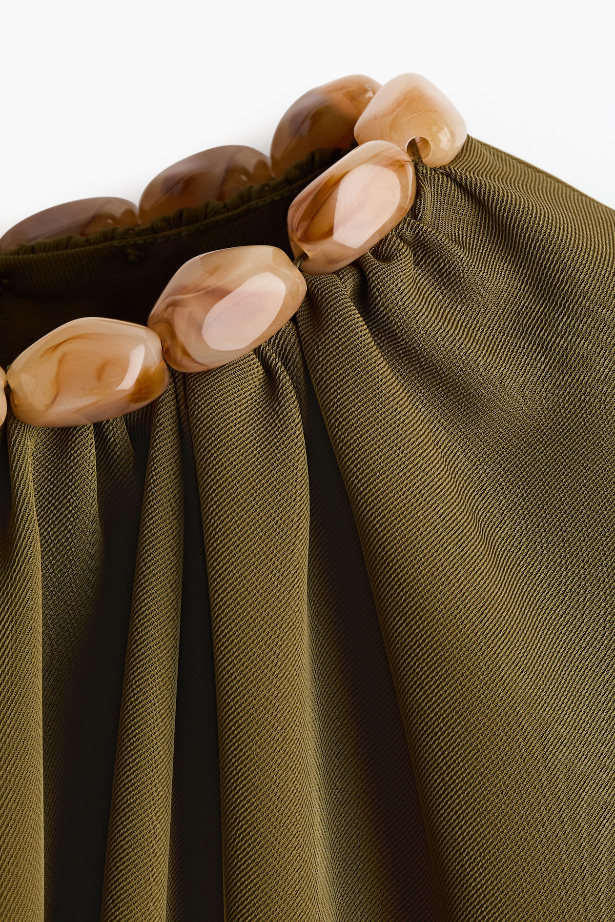 Bead-Detail Cape Blouse - image 3