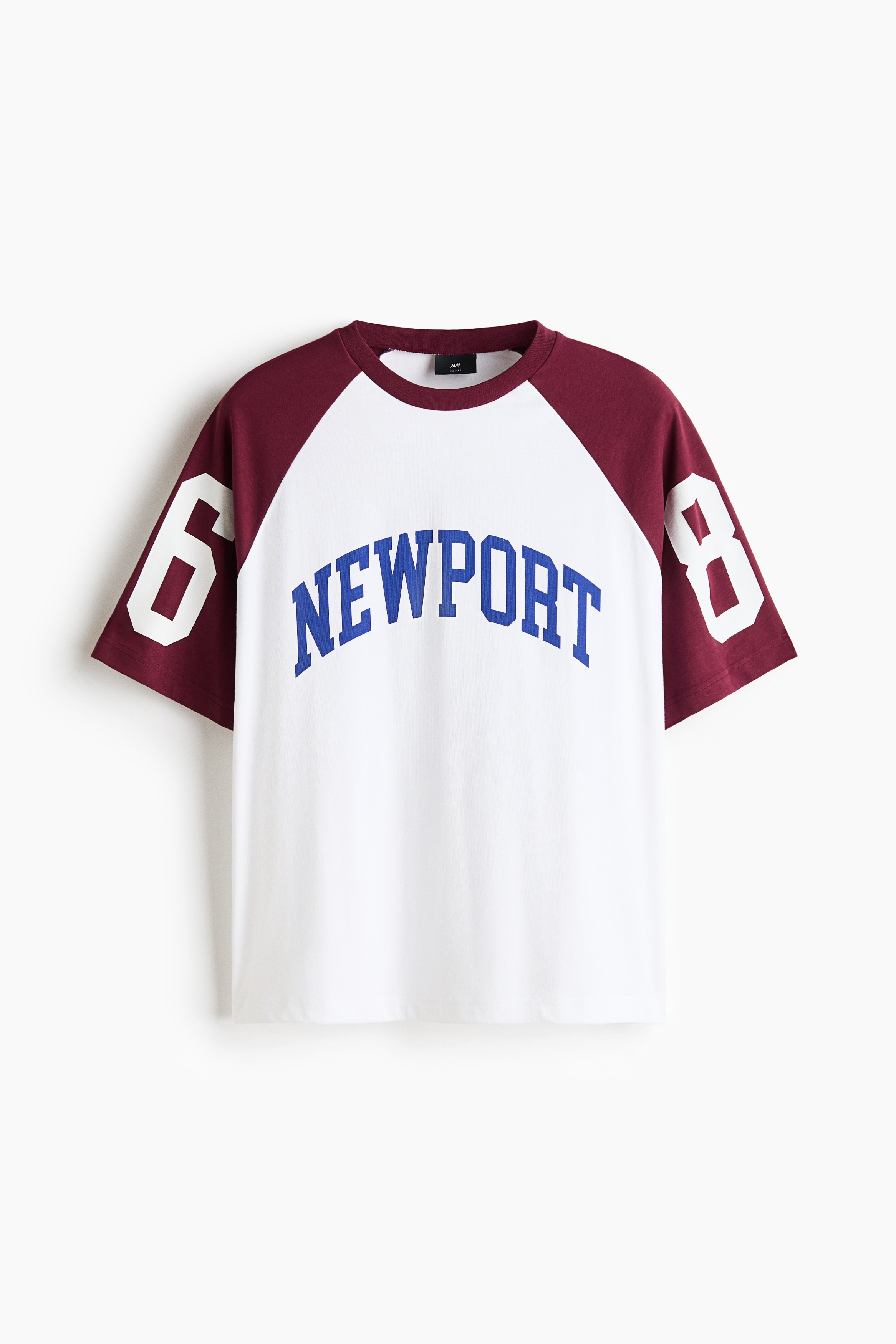 Relaxed Fit Printed T-shirt - White/Newport/Black/Newport