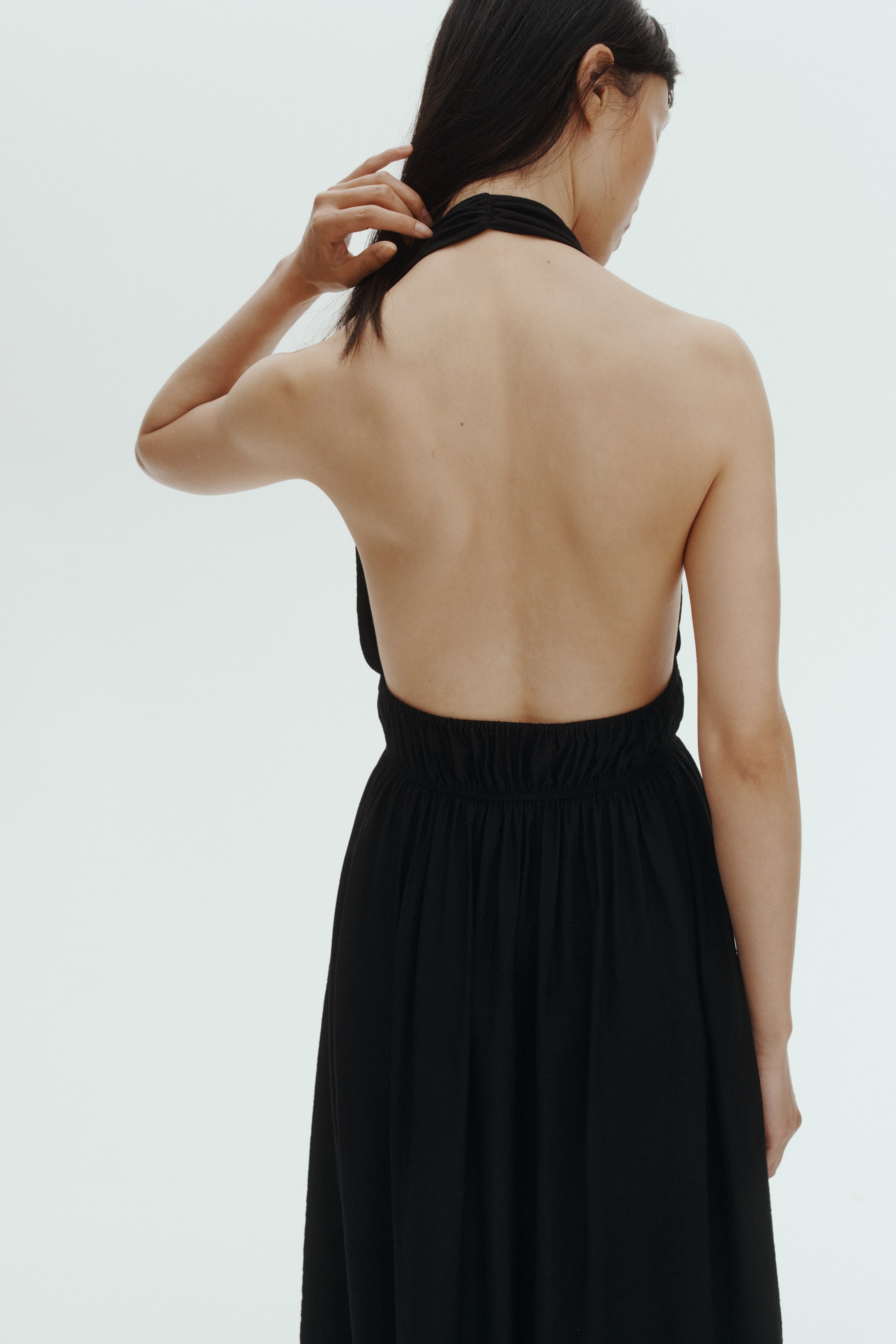 Flared Halterneck Dress