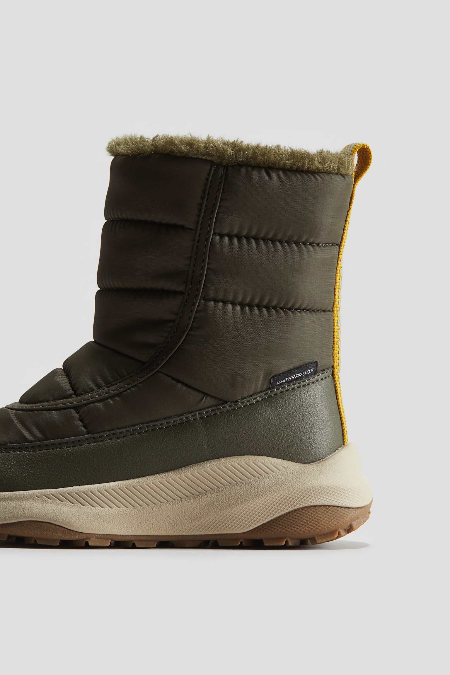 Waterproof snow boots - Khaki green/Black - 2