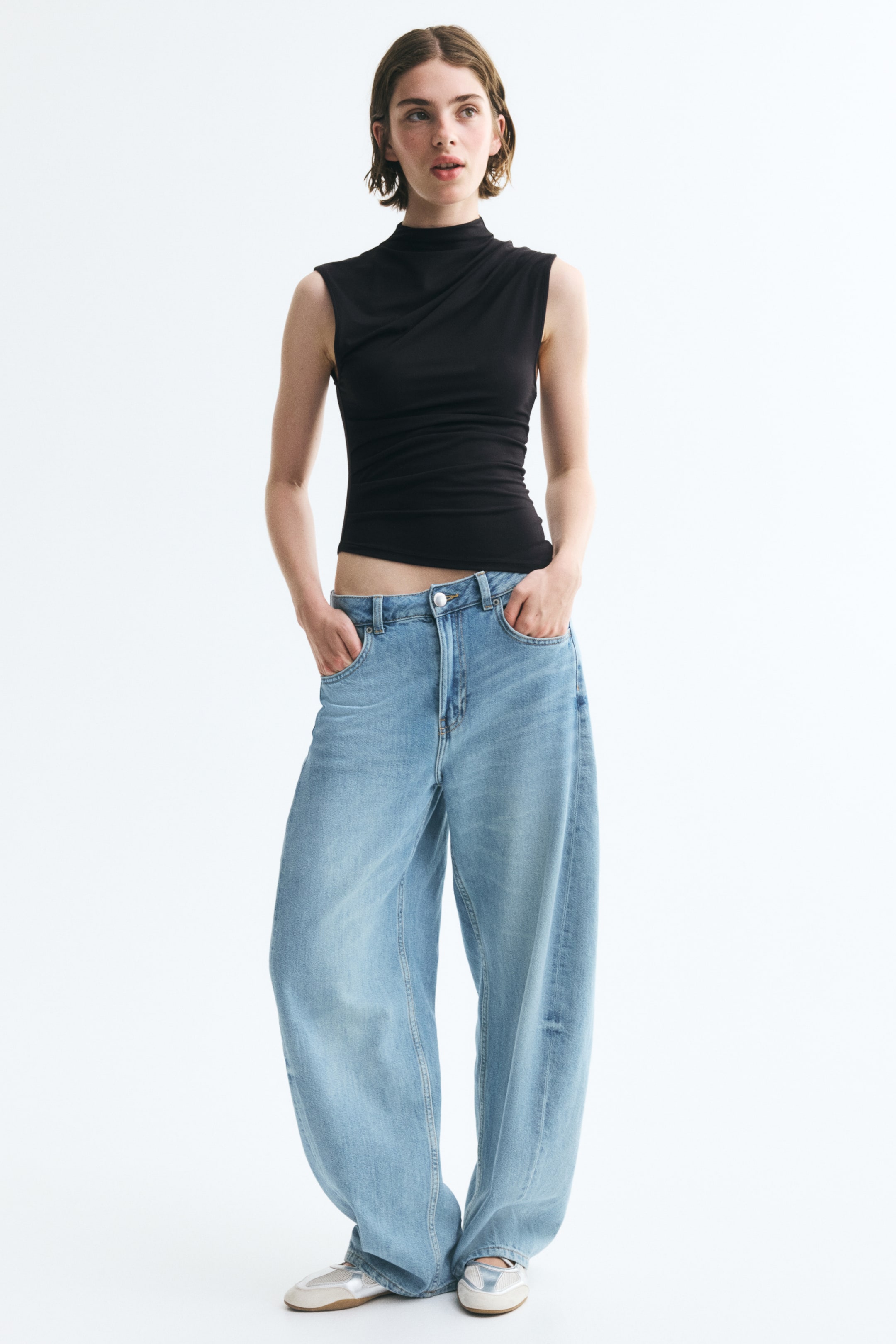 Draped Asymmetric Top