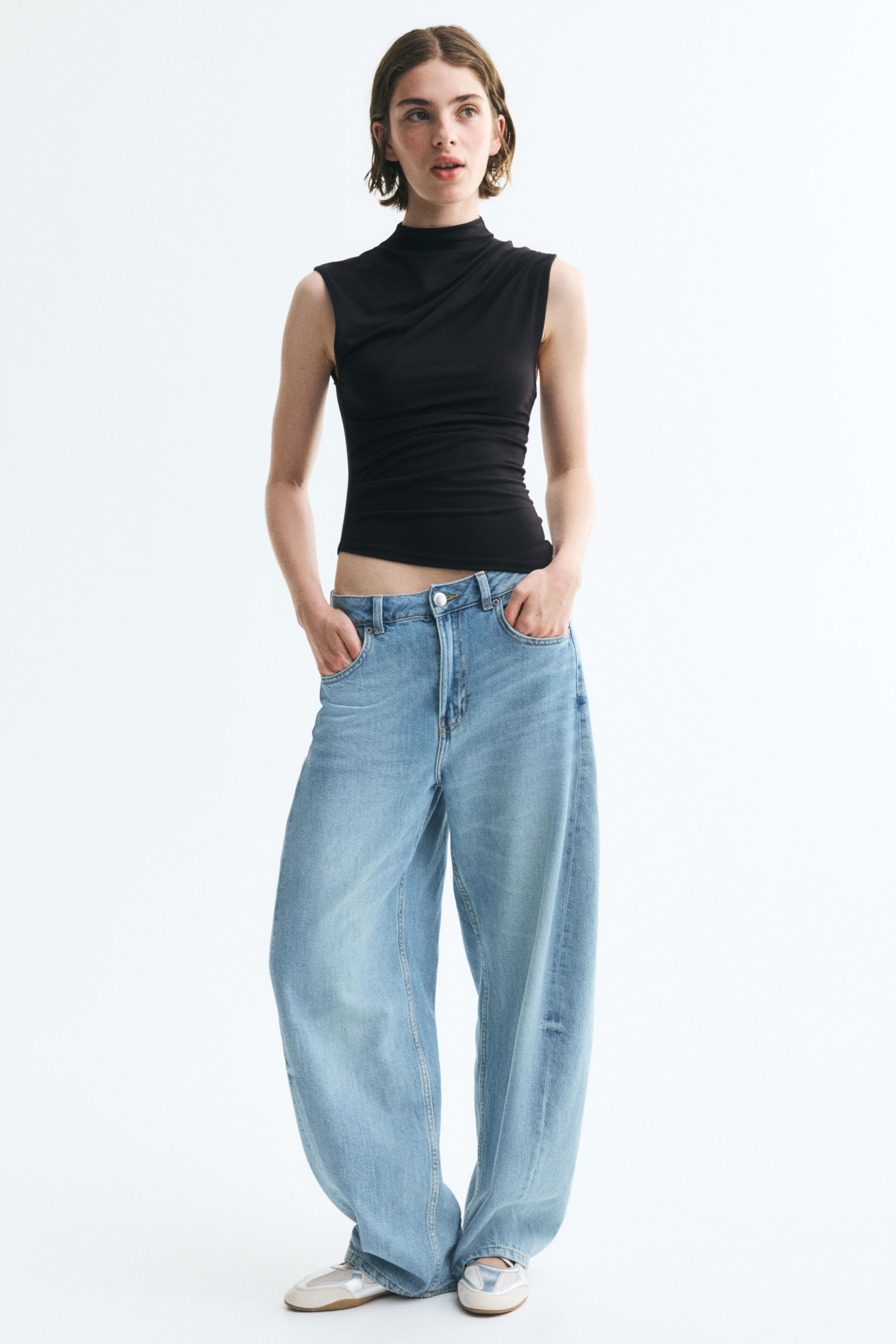 Draped Asymmetric Top