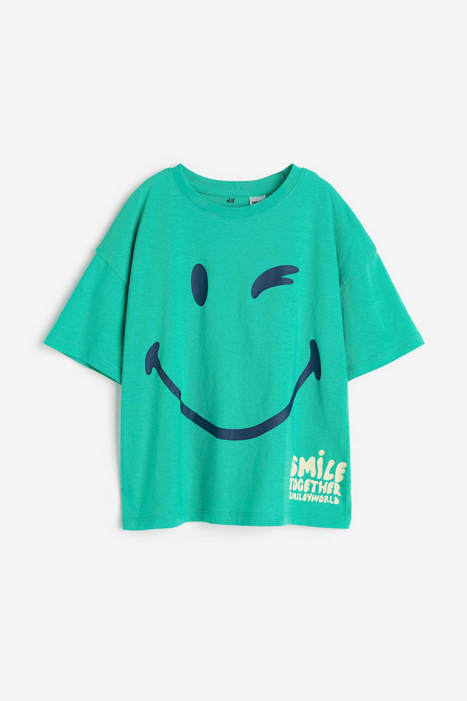 Oversized Print Tee - Bright green/SmileyWorld® - 1