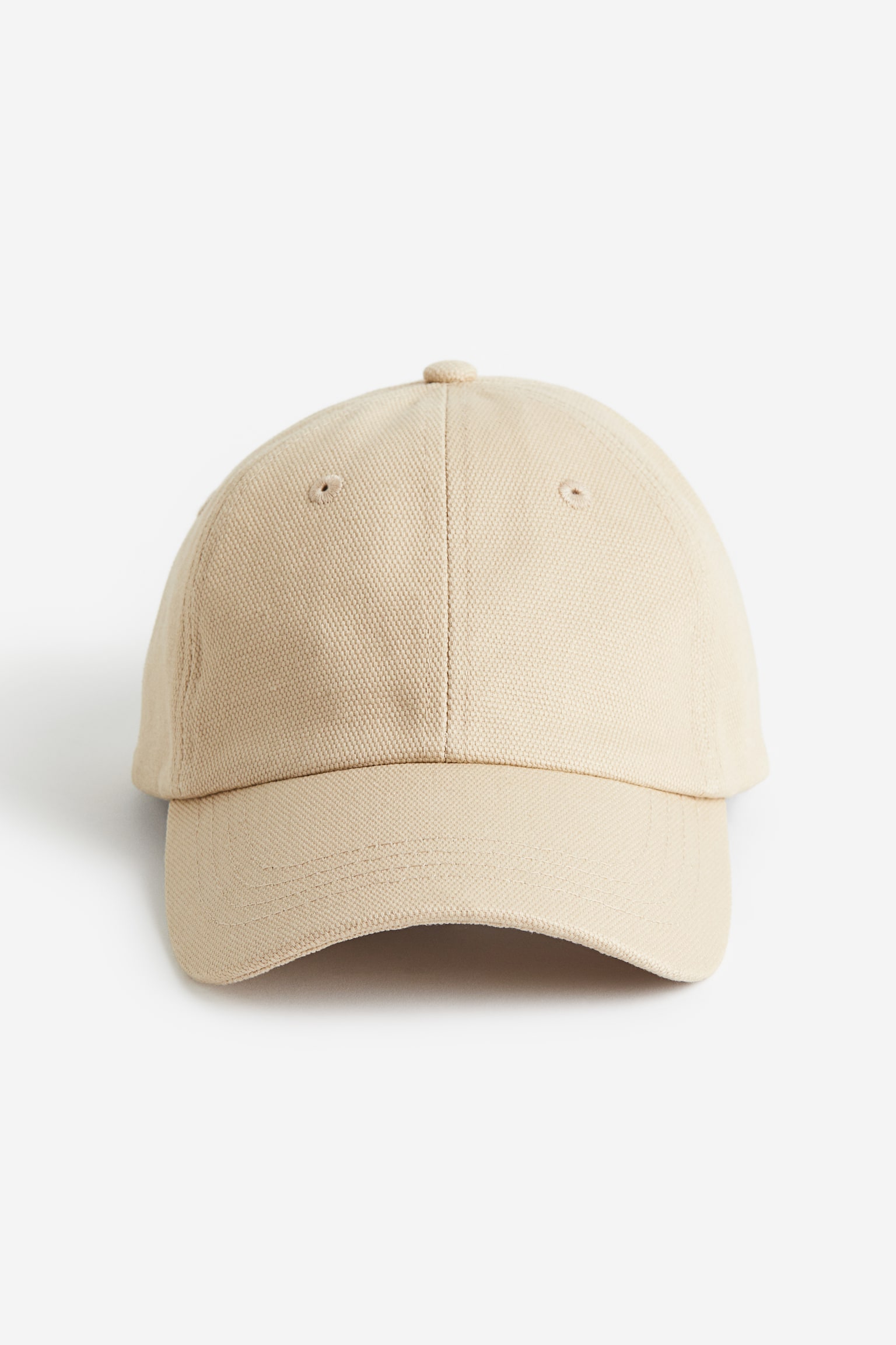 Canvas Cap - Beige/Black - 1