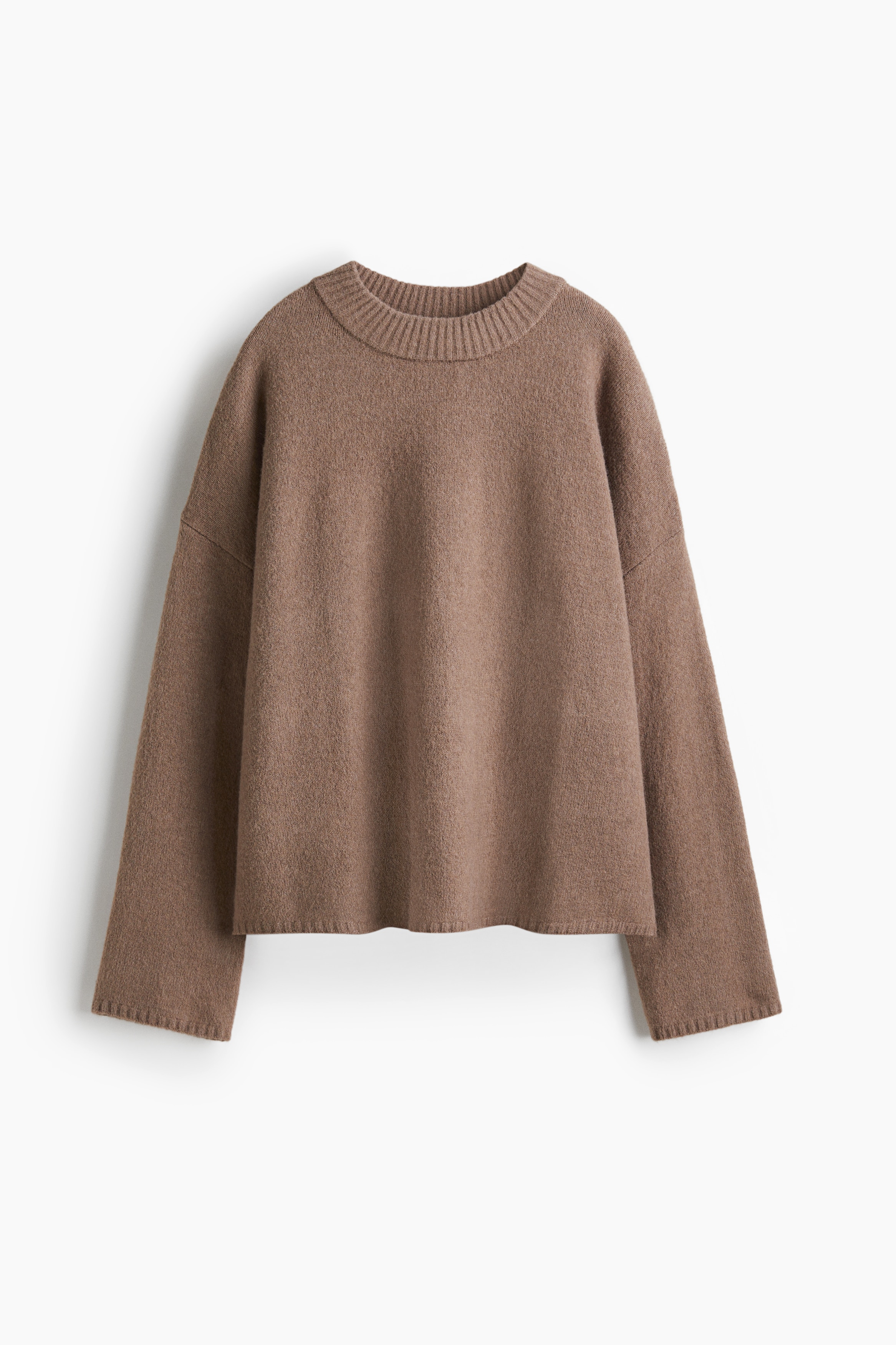 Pull - Beige foncé/Bleu marine/Gris chiné/Beige clair/Marron foncé/Beige clair chiné/Rose poudré/Bordeaux/Beige chiné