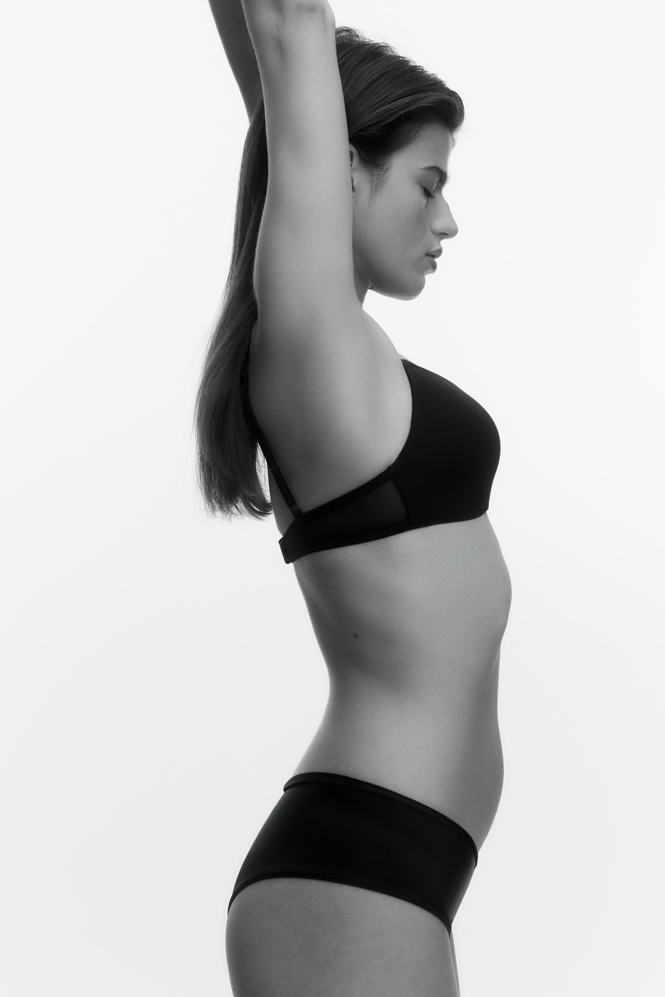 Zobrazit větší obrázek: Kalhotky hipster z mikrovlákna 3 kusy - Černá - ŽENY | H&M CZ 1