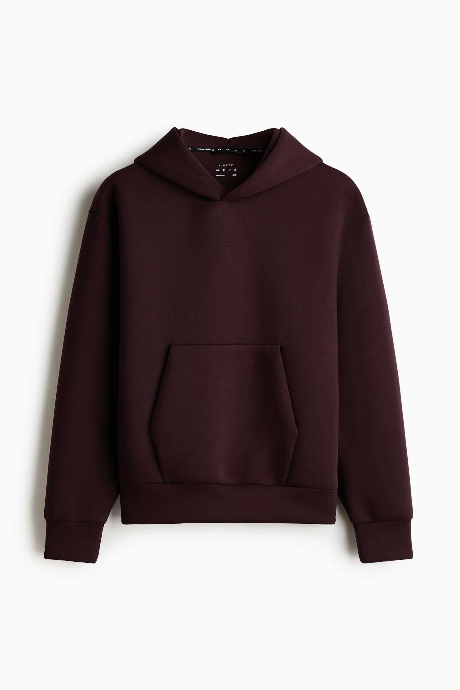 Oversized Fit Sports hoodie with DryMove™ - Dark brown/Beige/Black - 2