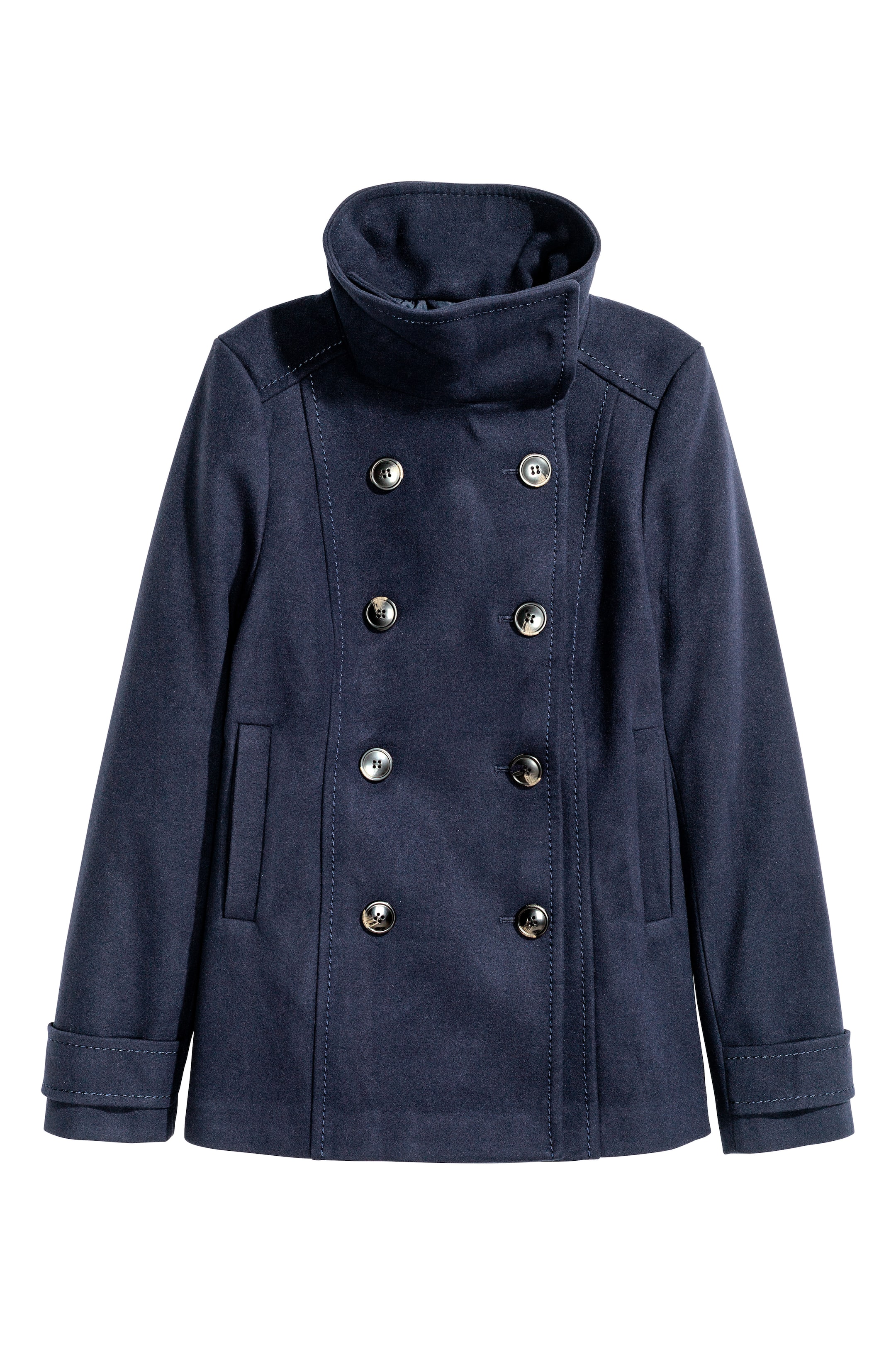 Ver imagen más grande: Chaqueta de doble botonadura - Azul oscuro - MUJER | H&M ES 1