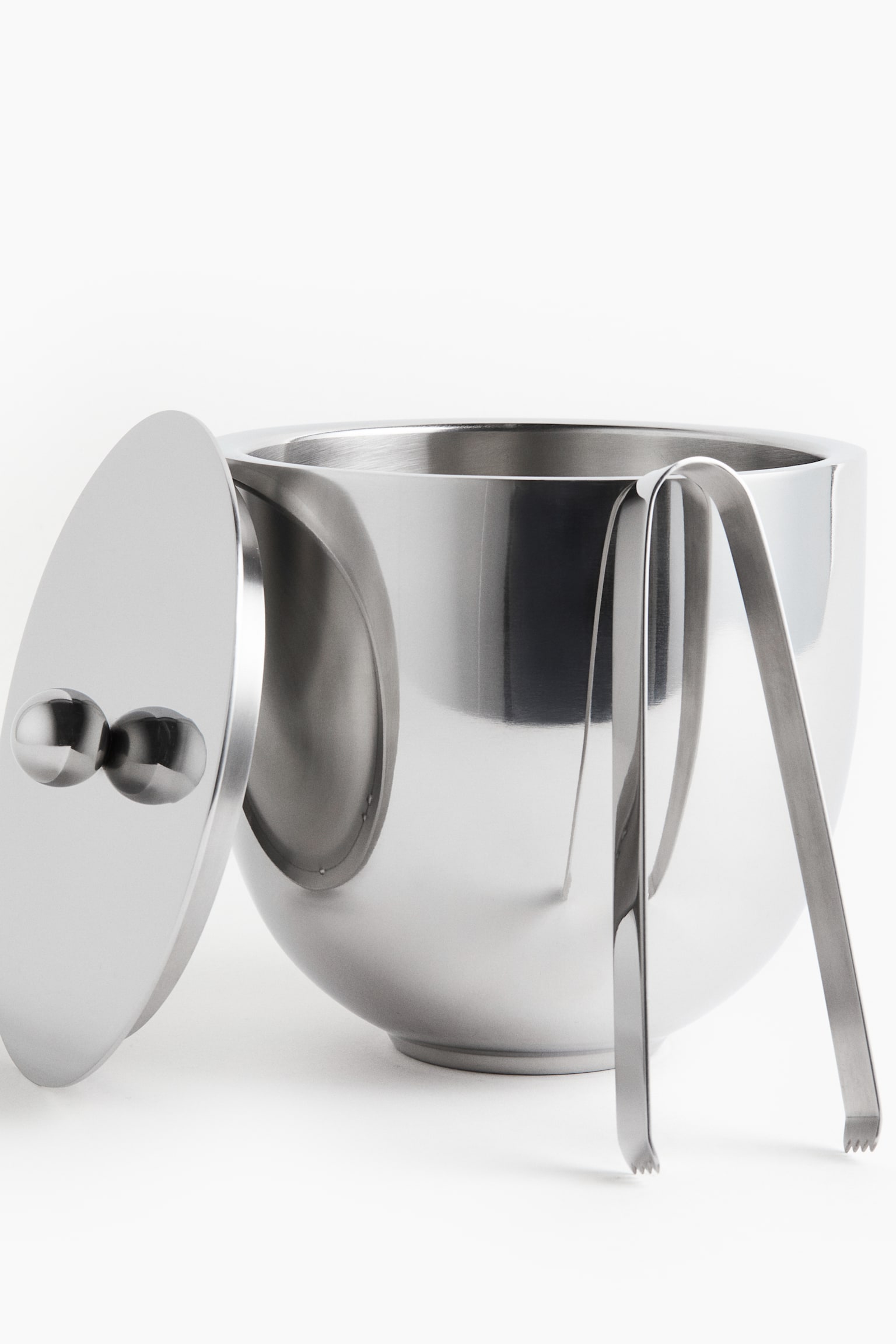 Nádoba na led z nerezové oceli - Stříbrná - 4