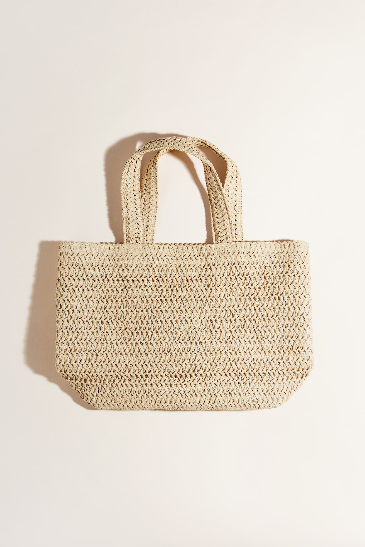 Straw Shopper - Beige - 2