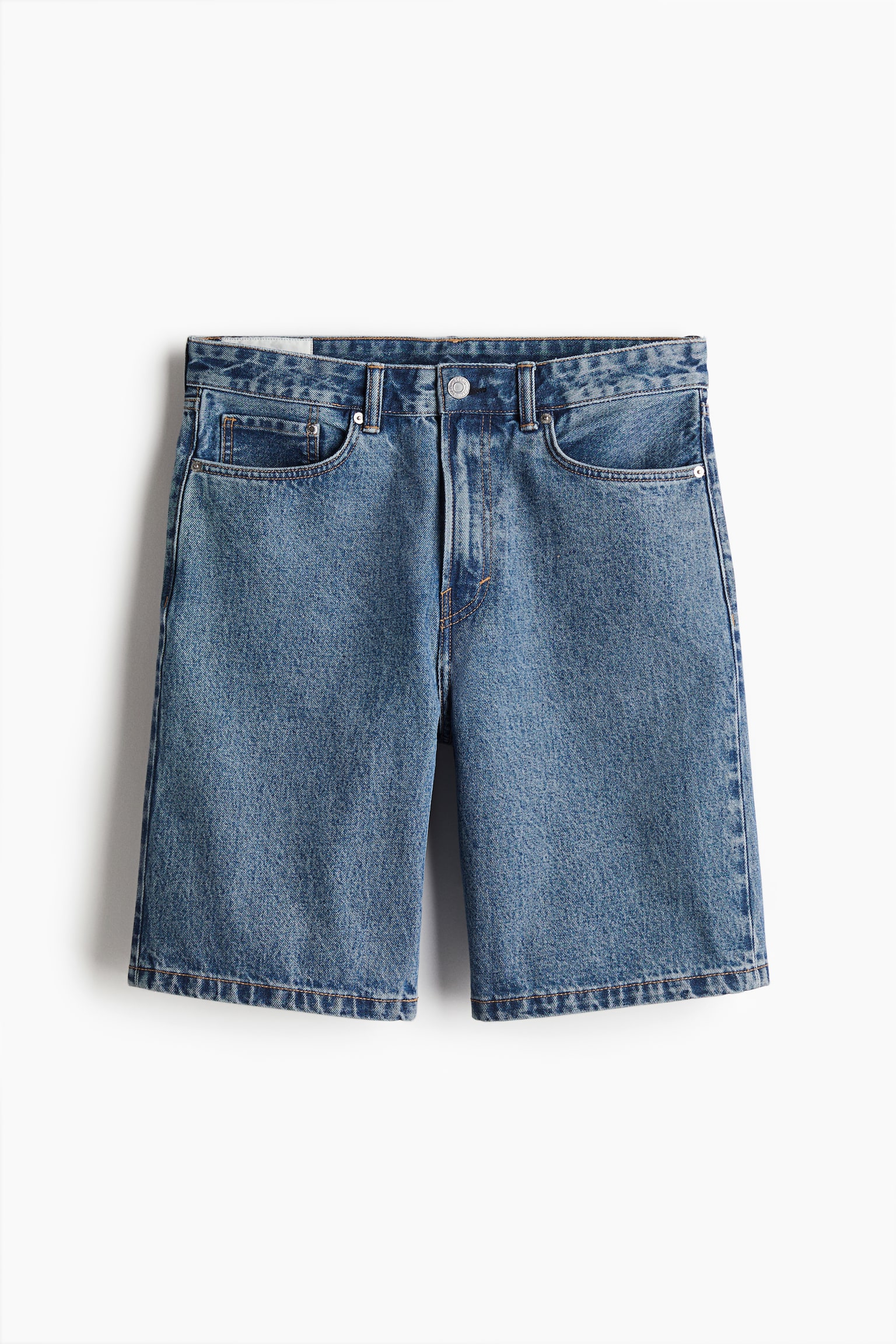 Relaxed Denim shorts - Denim blue/Navy blue/Light grey - 2