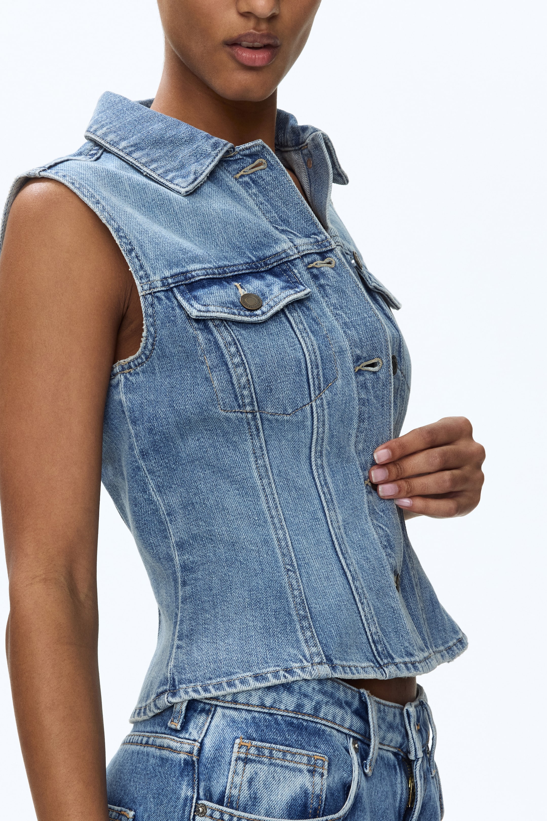 Женские жилеты H&M Denim Vest — фото 4