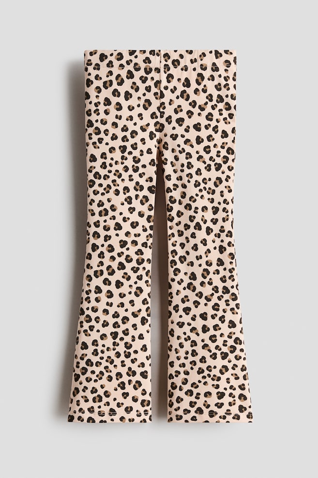 Flared Leggings - Beige/leopard print/Pink/Black/Black/Light pink/Purple/Light dusty purple - 1